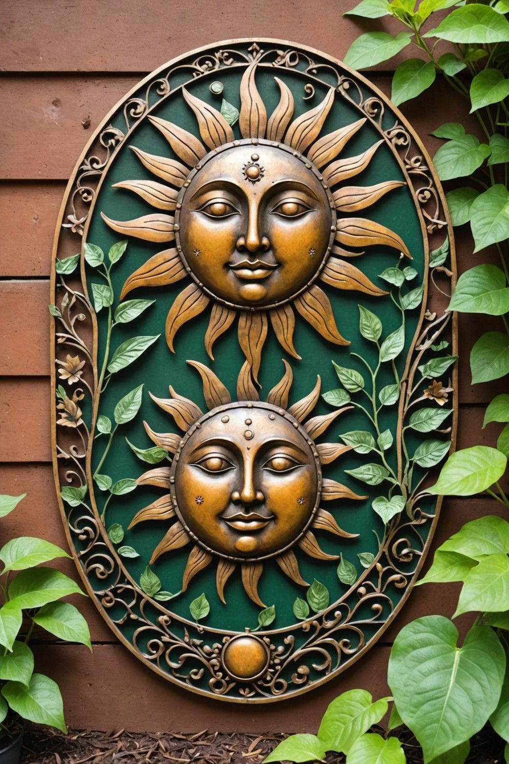 Sun and Moon Garden Accents