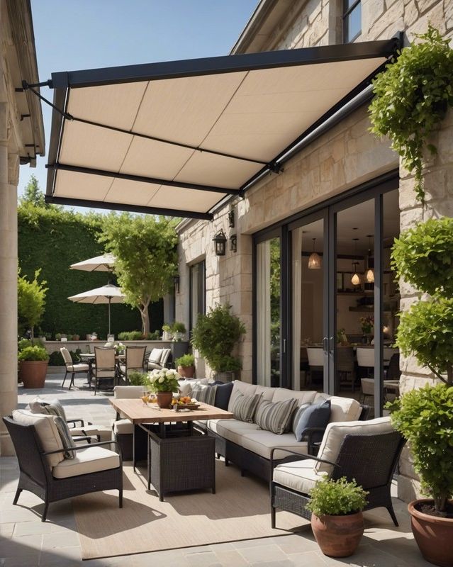 Retractable-Sided Patio Awning