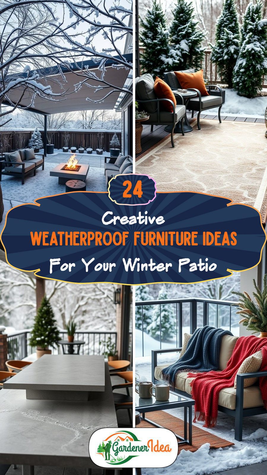 24 Weatherproof Furniture Ideas for a Cozy Winter Patio