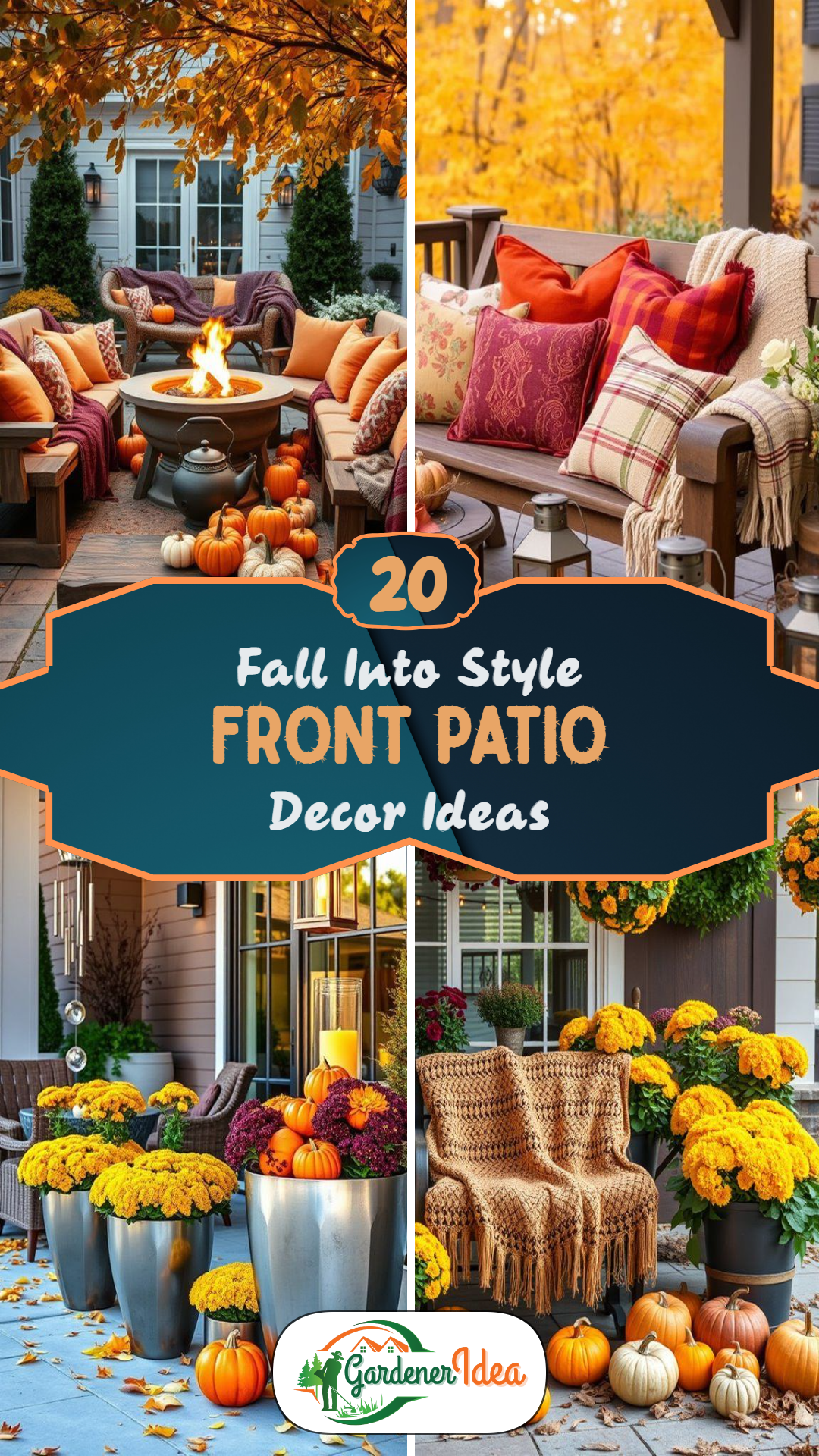 20 Fall Front Patio Decor Ideas for a Cozy Entryway