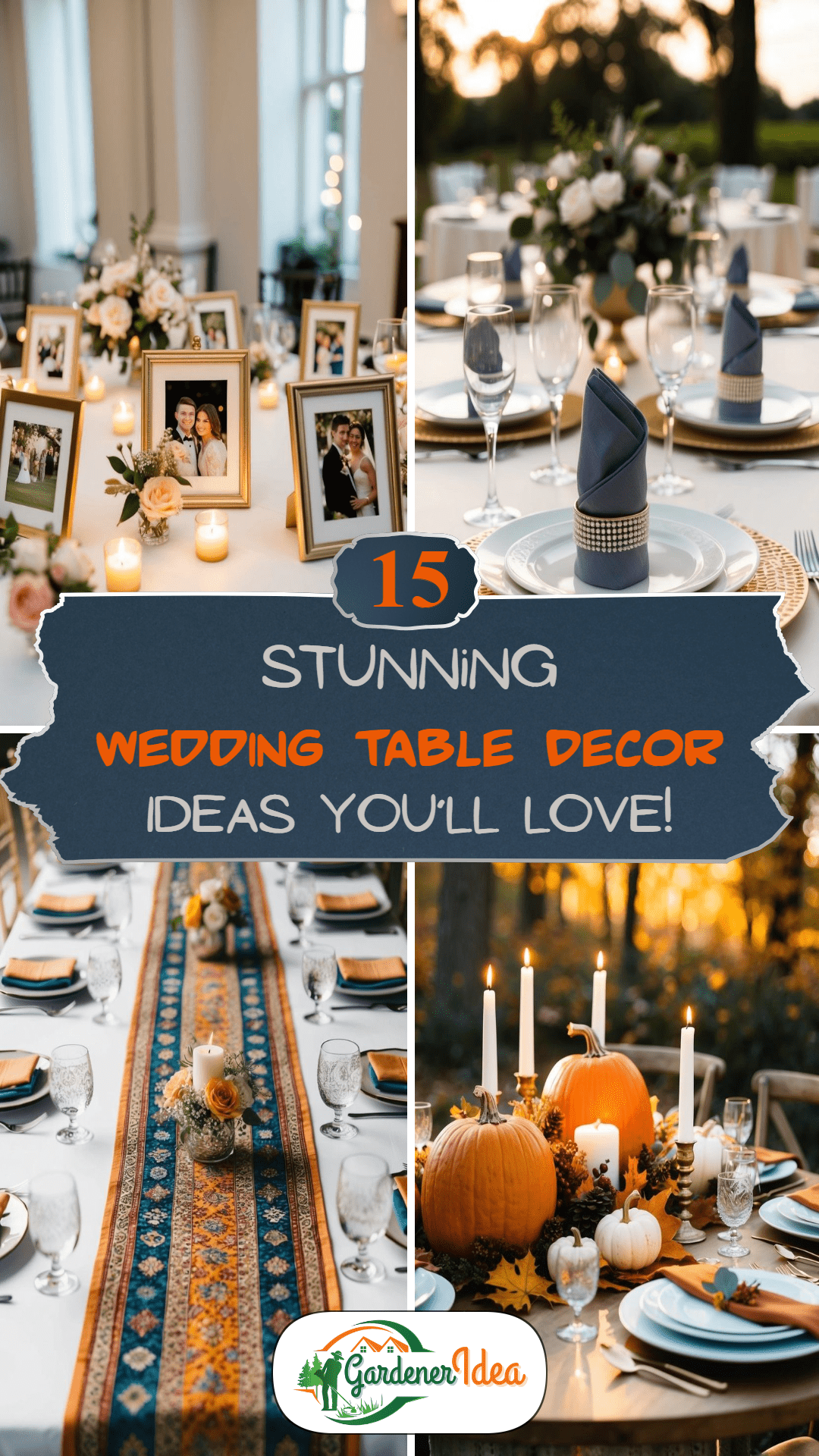 15 Stunning Wedding Table Decor Ideas You’ll Love