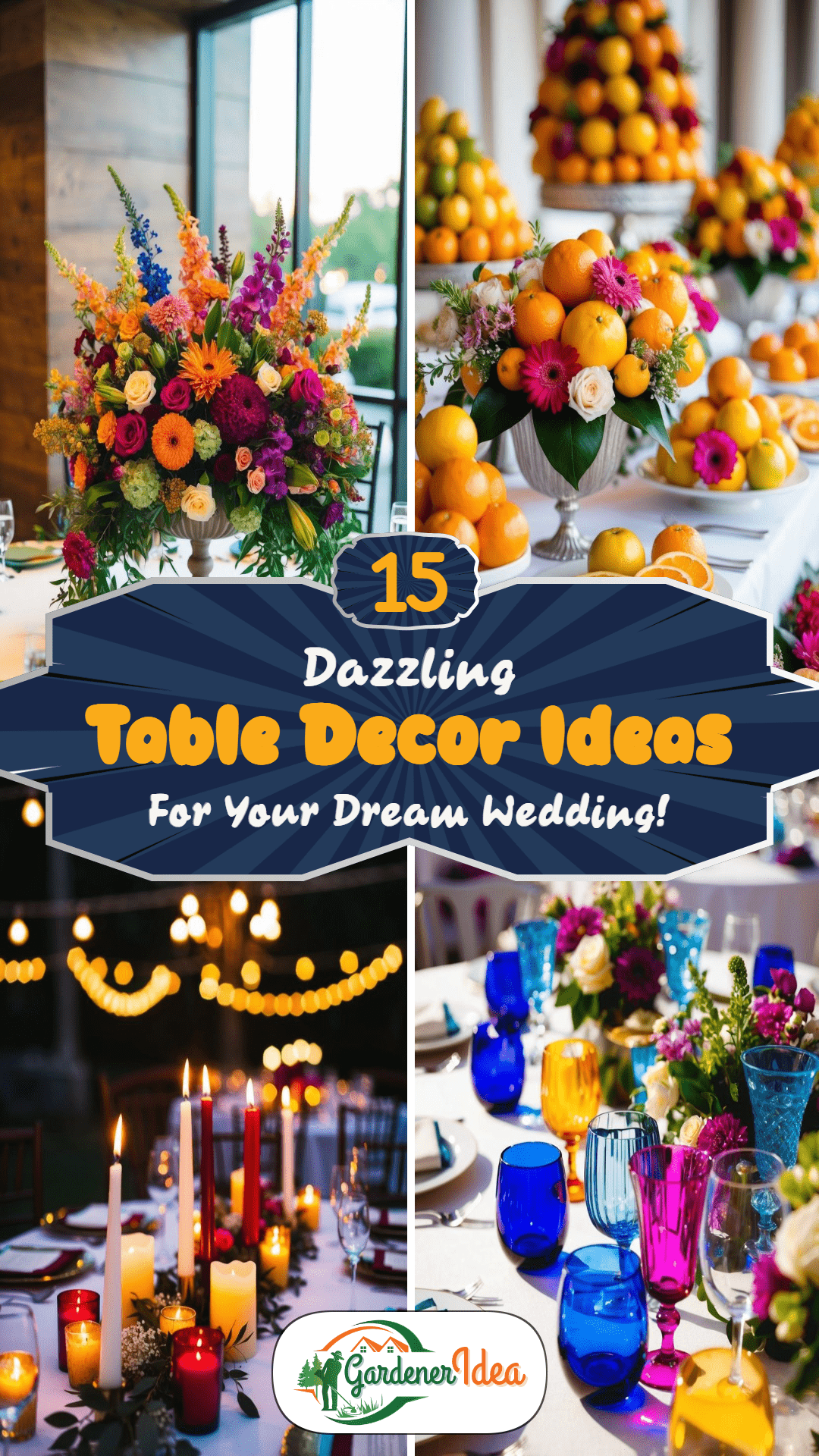 15 Dazzling Table Decor Ideas for a Dream Wedding