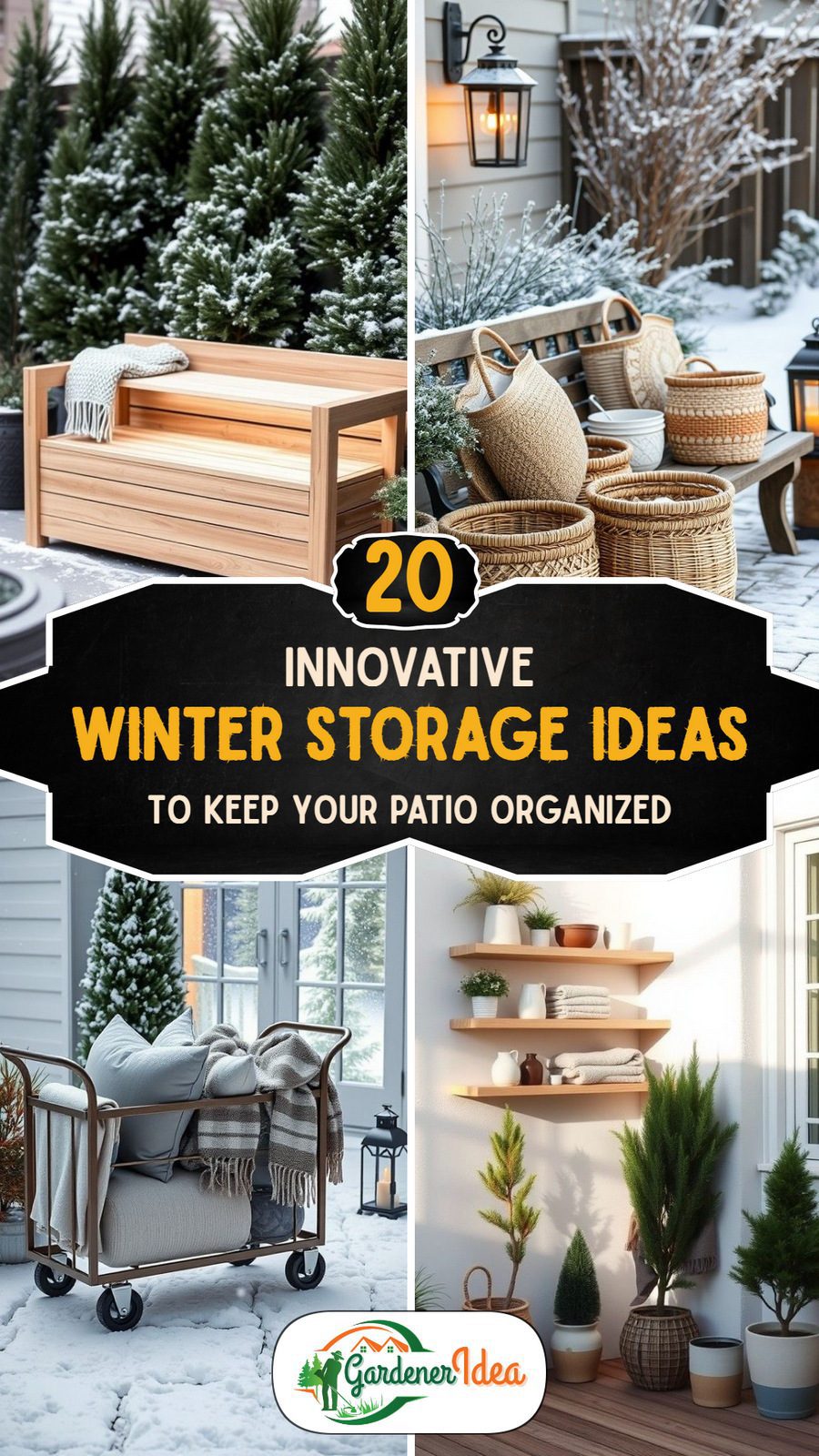 20 Winter Storage Ideas For a Neat, Organized Patio