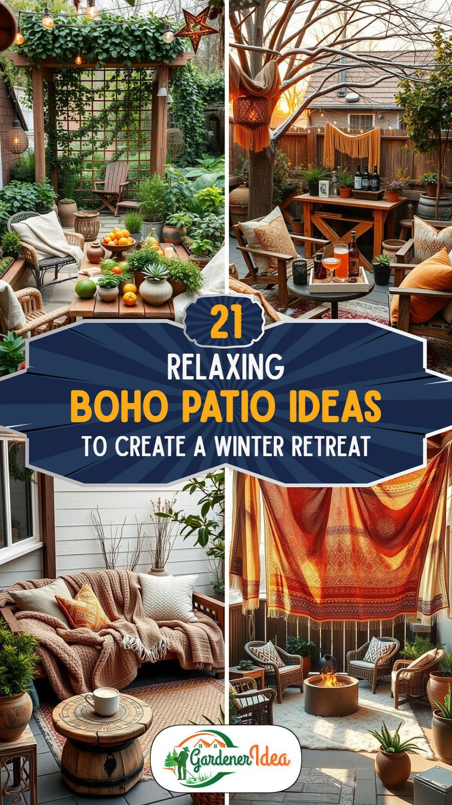 21 Boho Patio Ideas For a Cozy Winter Retreat