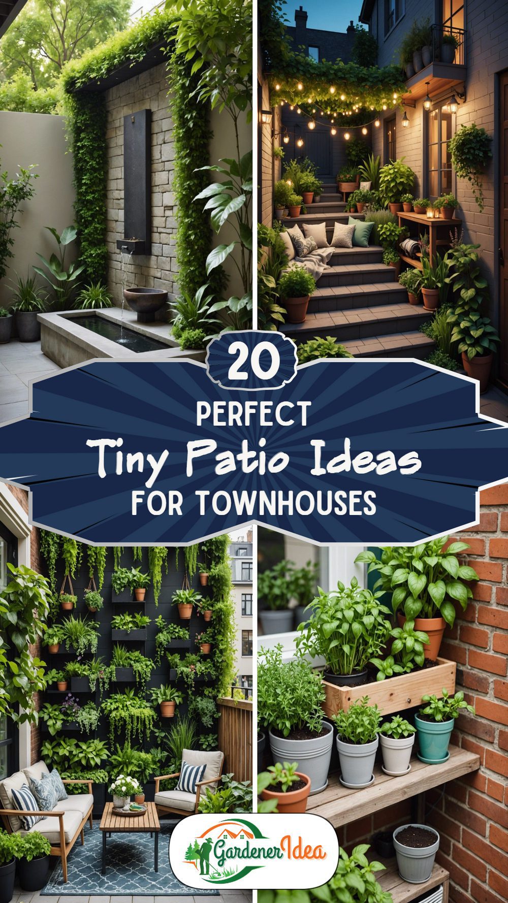 20 Tiny Patio Ideas for Small Townhouse Spaces