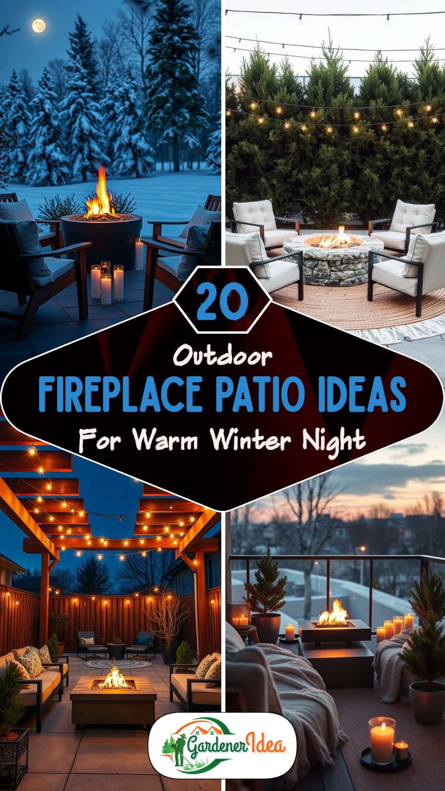 20 Outdoor Fireplace Patio Ideas for Cozy Winter Nights