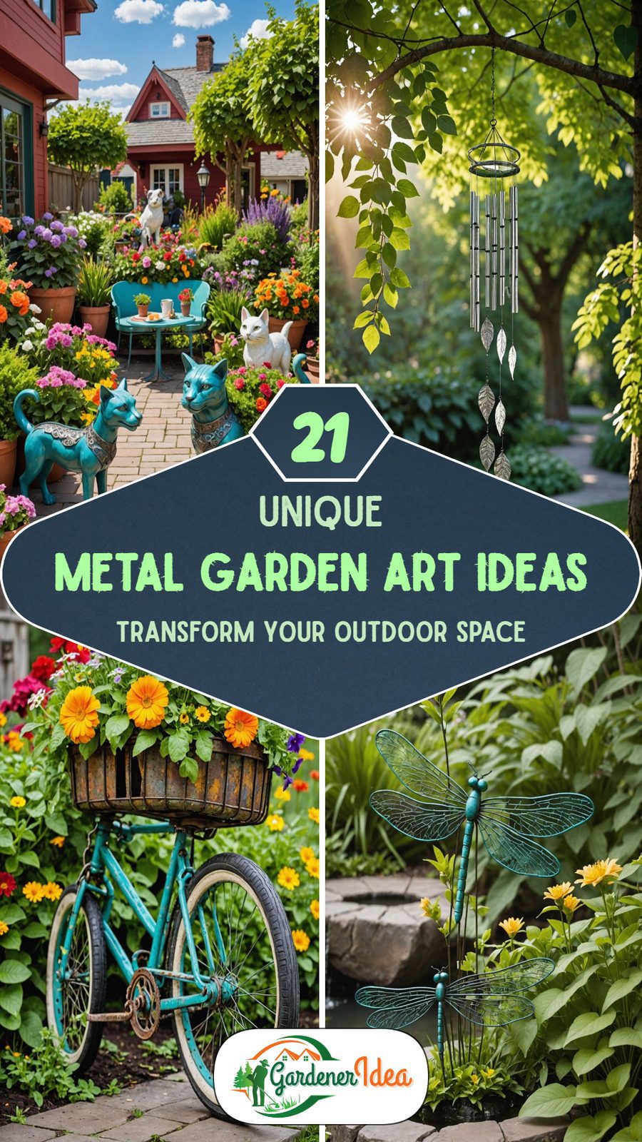 21 Metal Garden Art Ideas Worth Copying