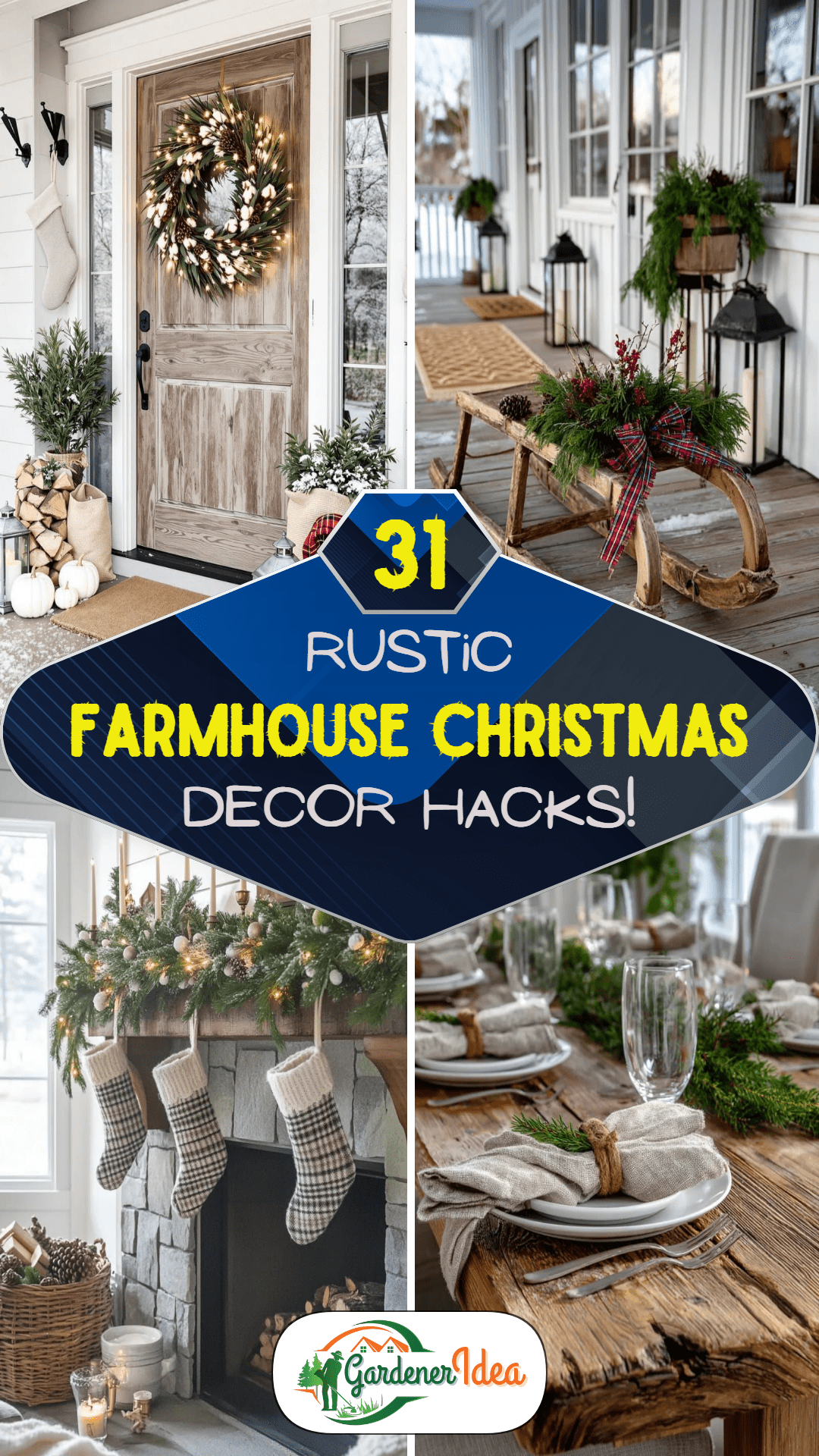 31 Farmhouse Christmas Decor Ideas for a Cozy Home