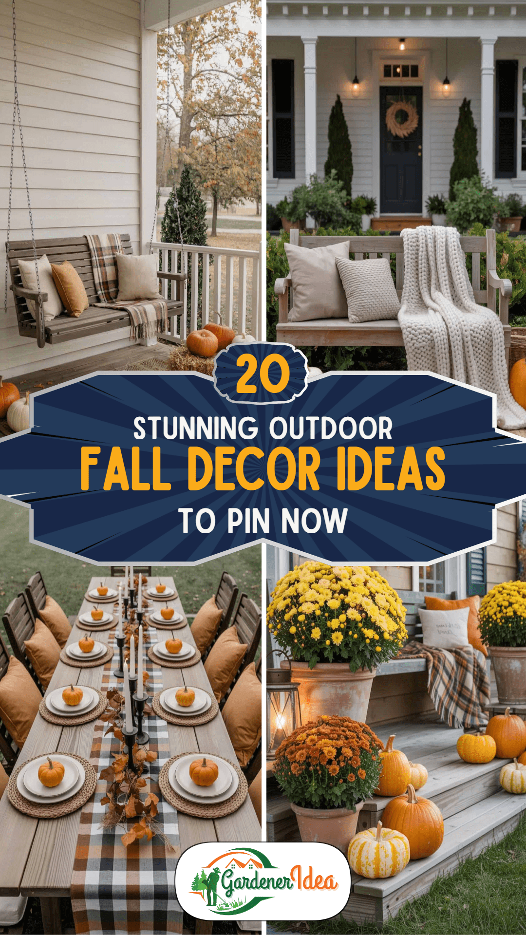 20 Stunning Outdoor Fall Decor Ideas for Your Porch