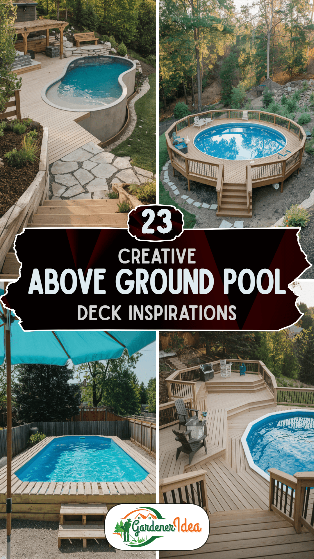 23 Above Ground Pool Deck Ideas Worth Building