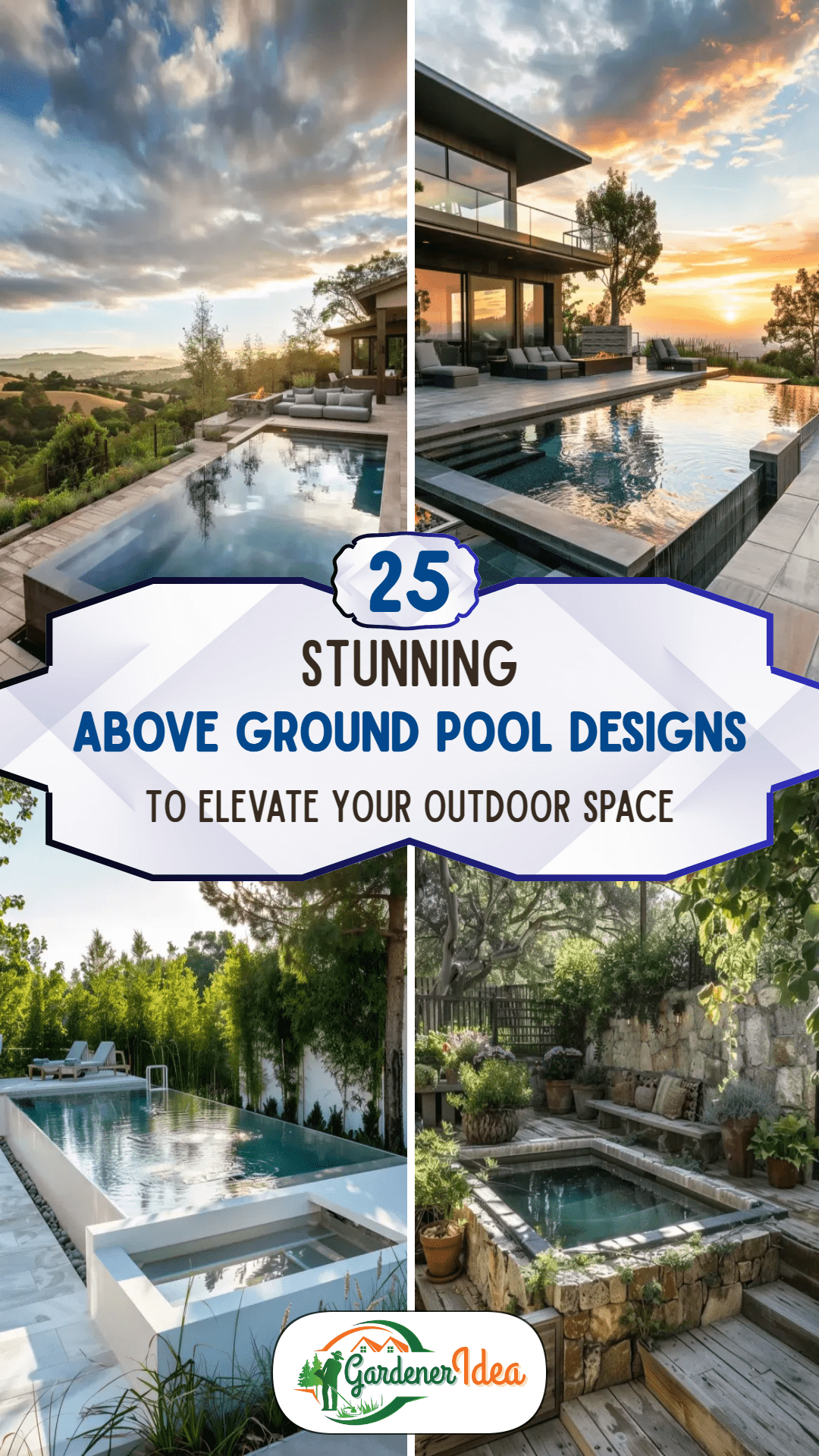 25 Above Ground Pool Designs for Backyard Style