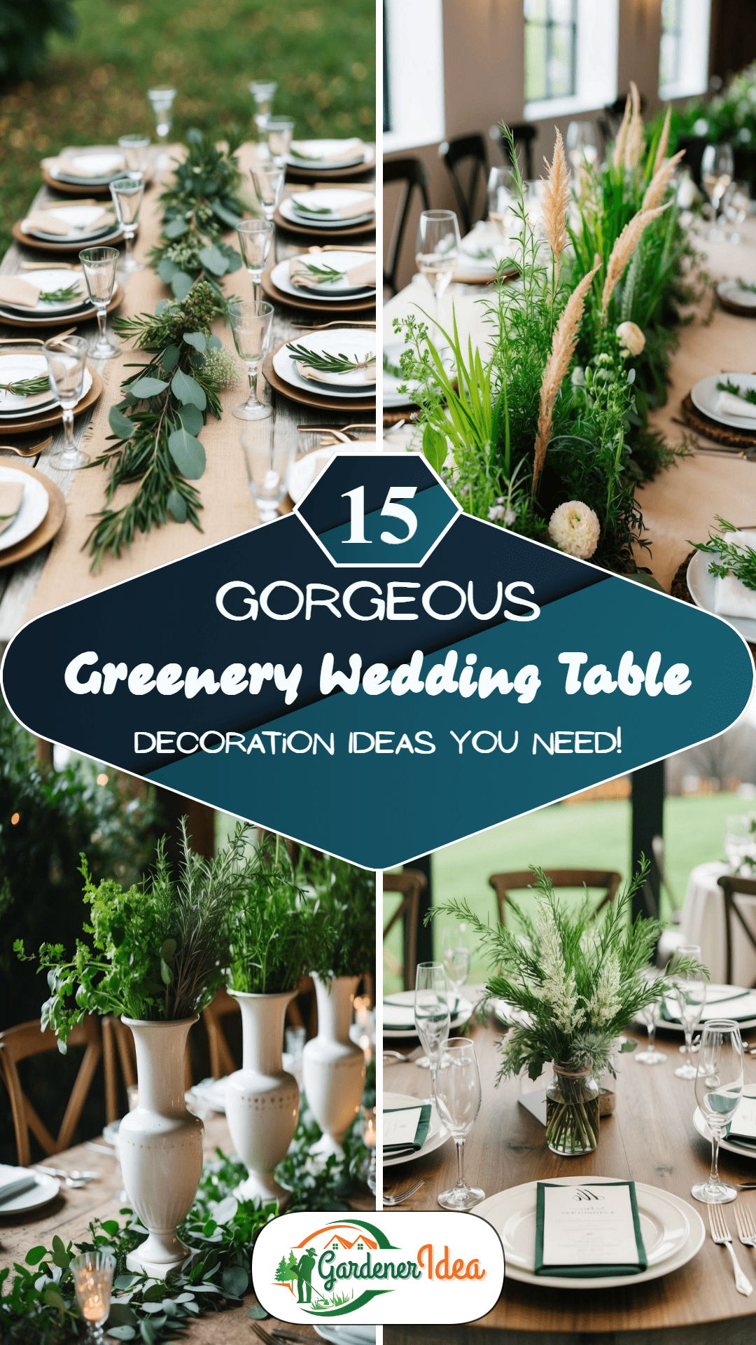15 Greenery Wedding Table Decoration Ideas Guests Will Love