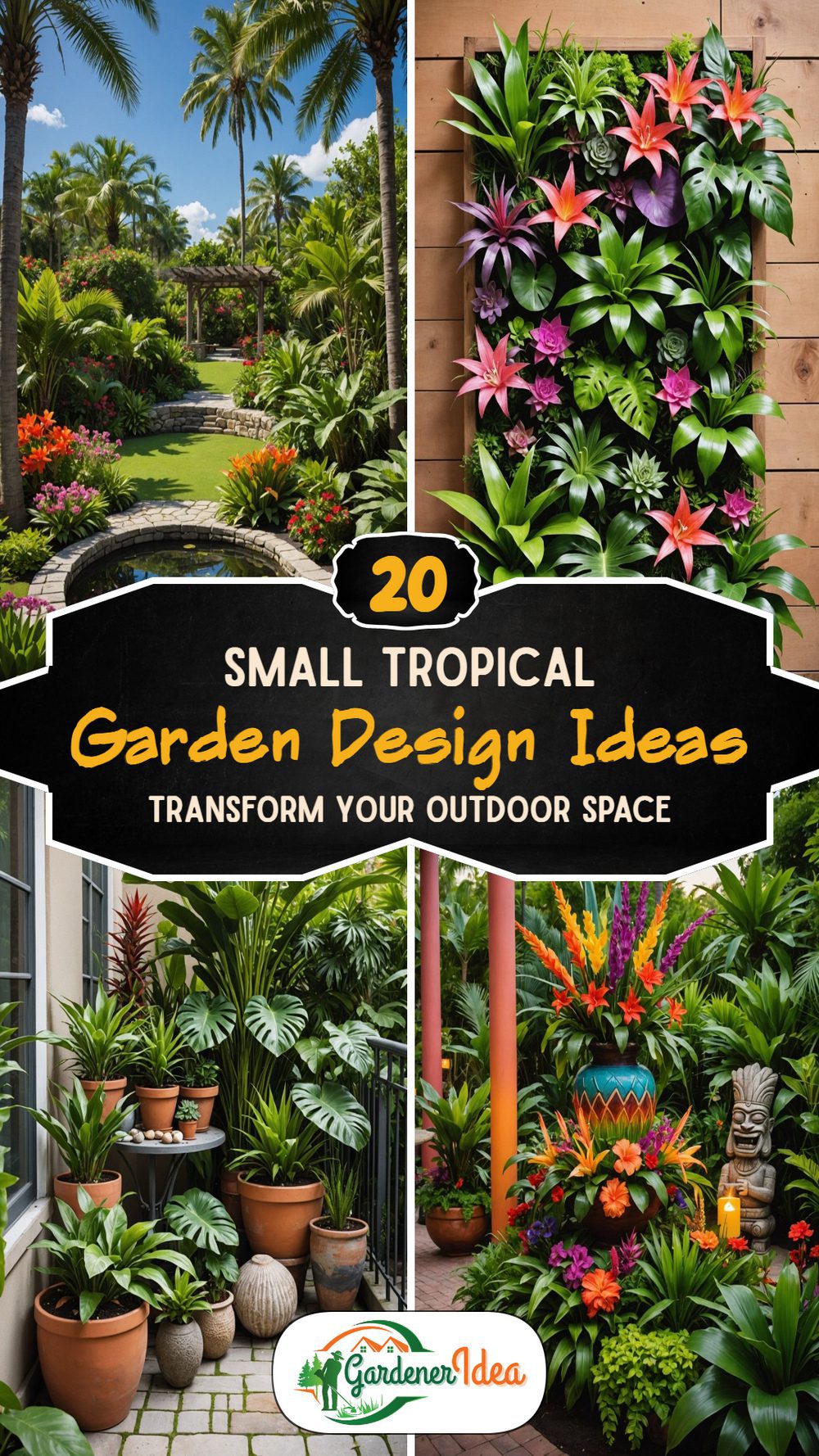 20 Small Tropical Garden Design Ideas for Tight Spaces