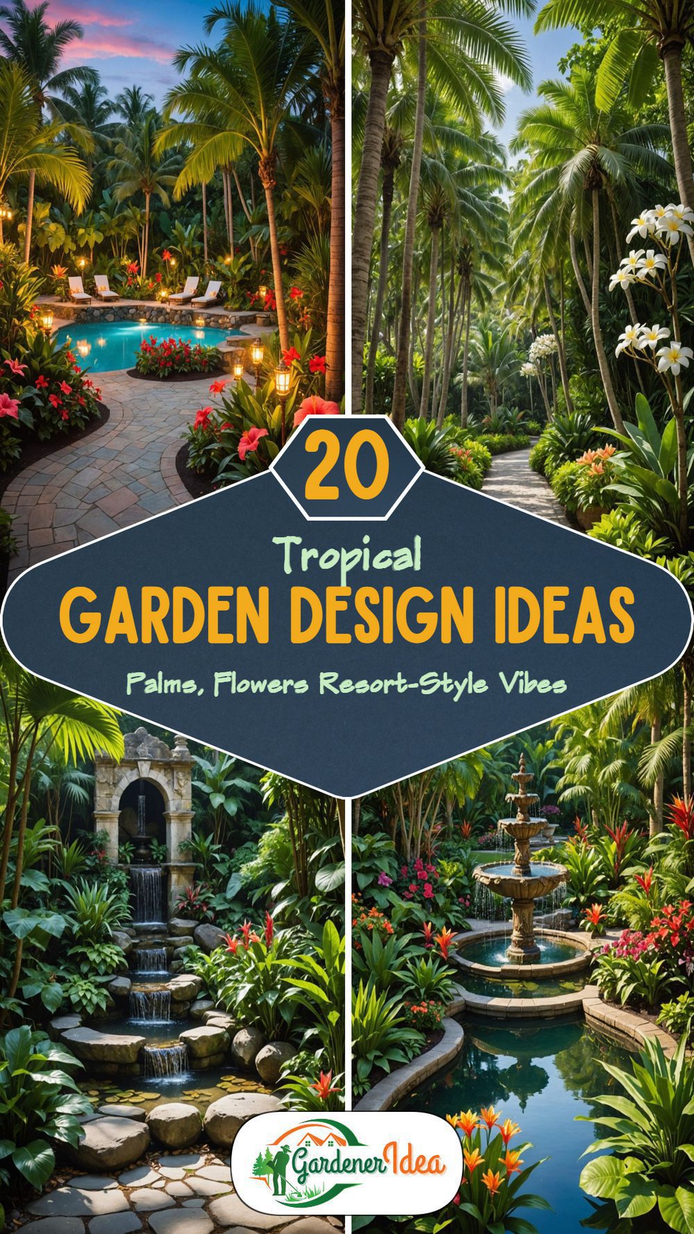 20 Tropical Garden Design Ideas for a Backyard Resort
