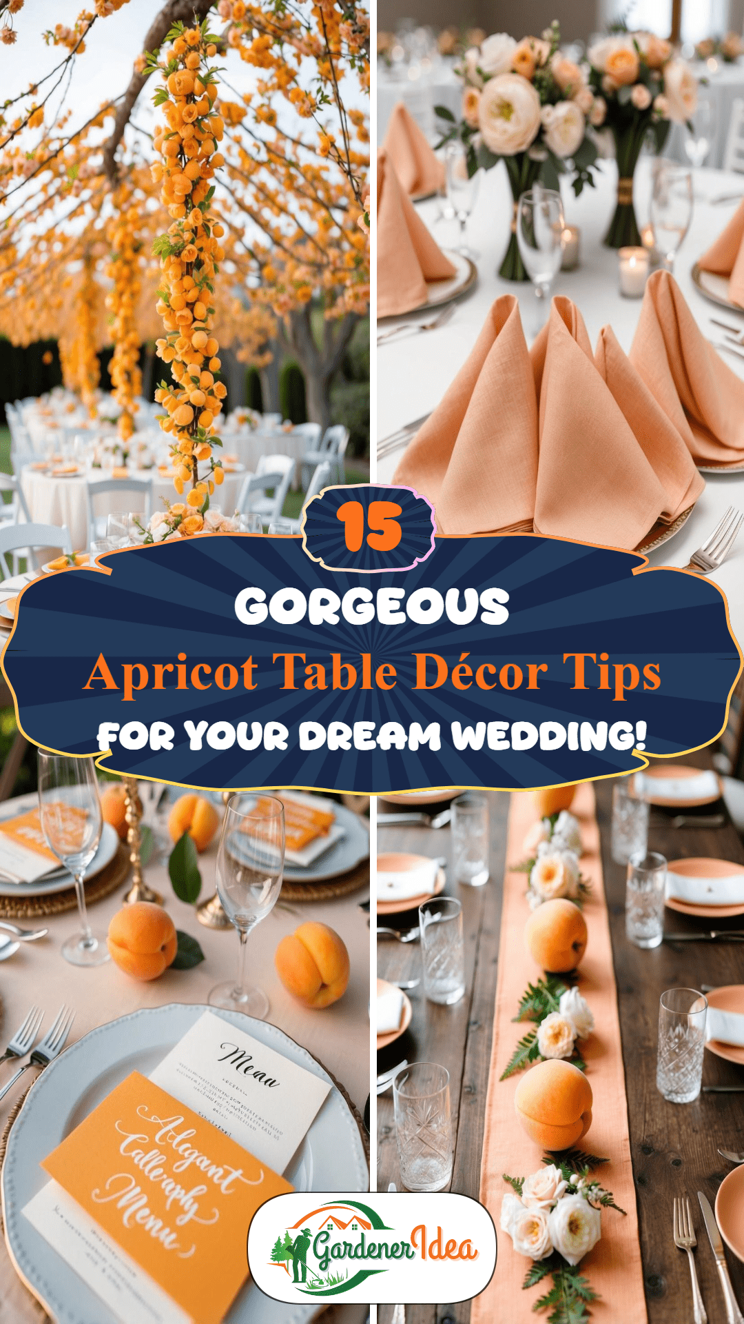 15 Apricot Table Decor Tips for a Dreamy Wedding Look