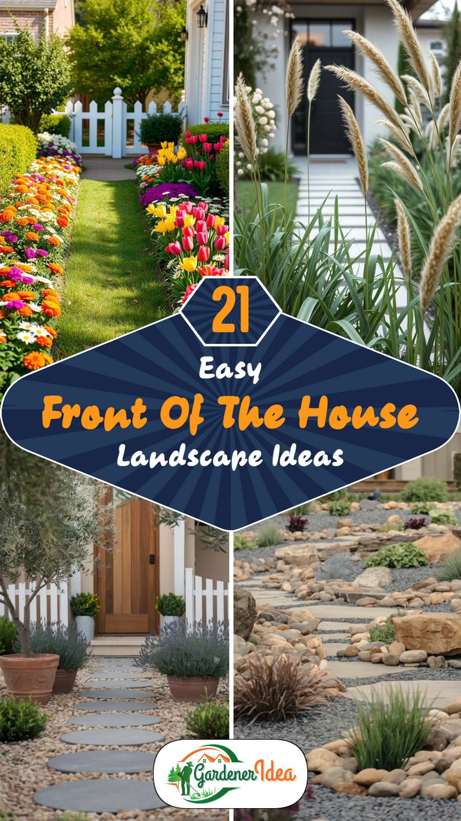 21 Easy Front House Landscape Ideas for Curb Appeal