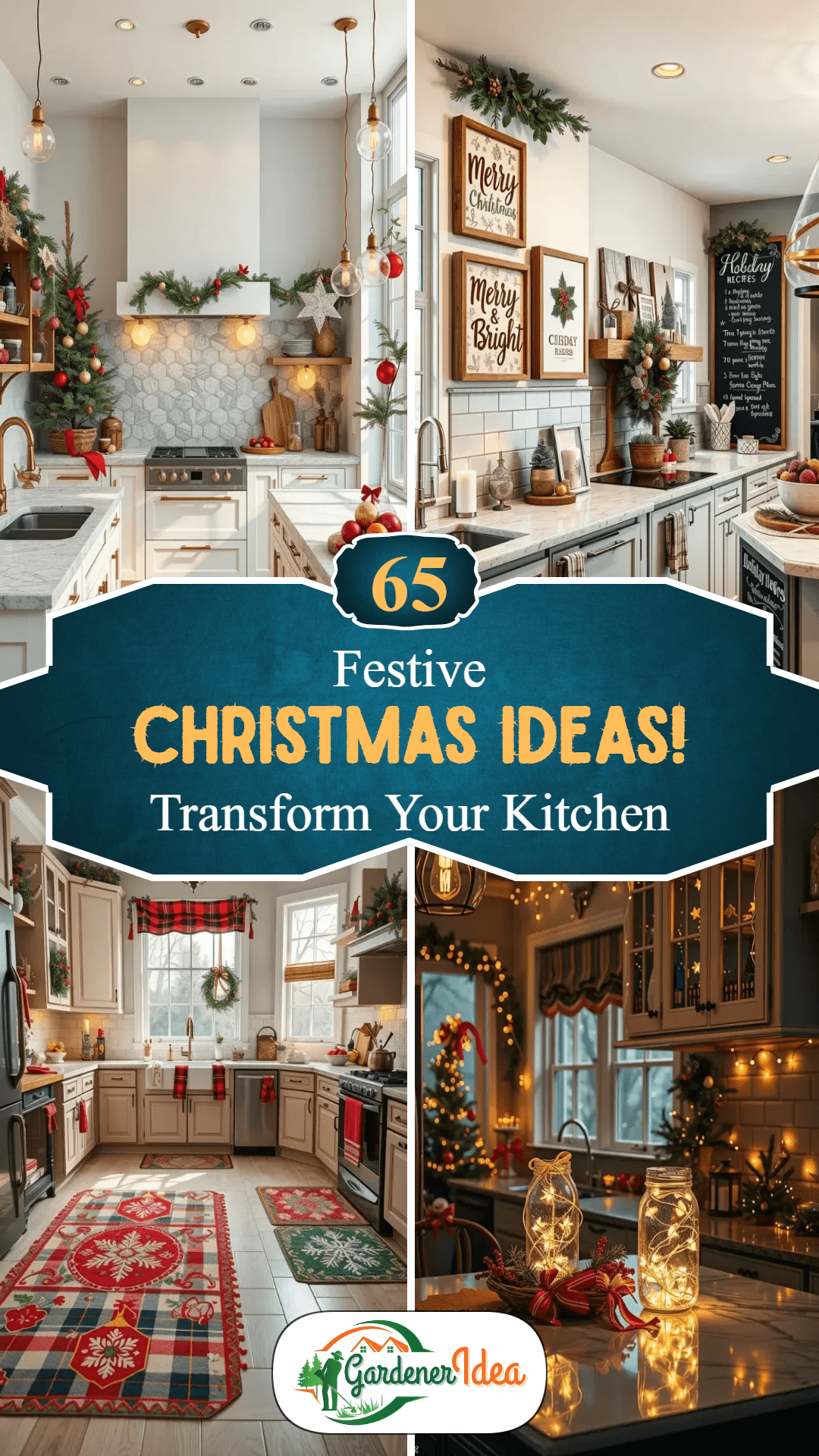 65 Kitchen Festive Christmas Ideas for a Merry Home