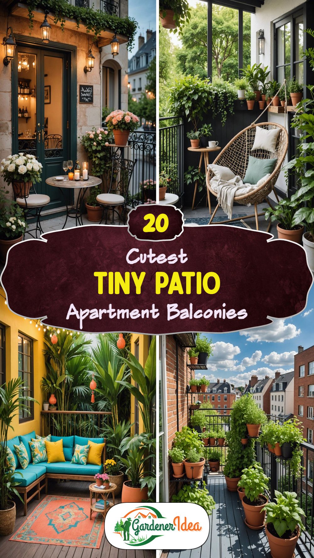 20 Cutest Tiny Patio Apartment Balconies to Copy