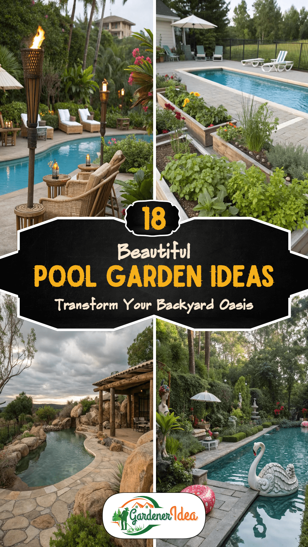 18+ Pool Garden Ideas for a Relaxing Backyard Retreat