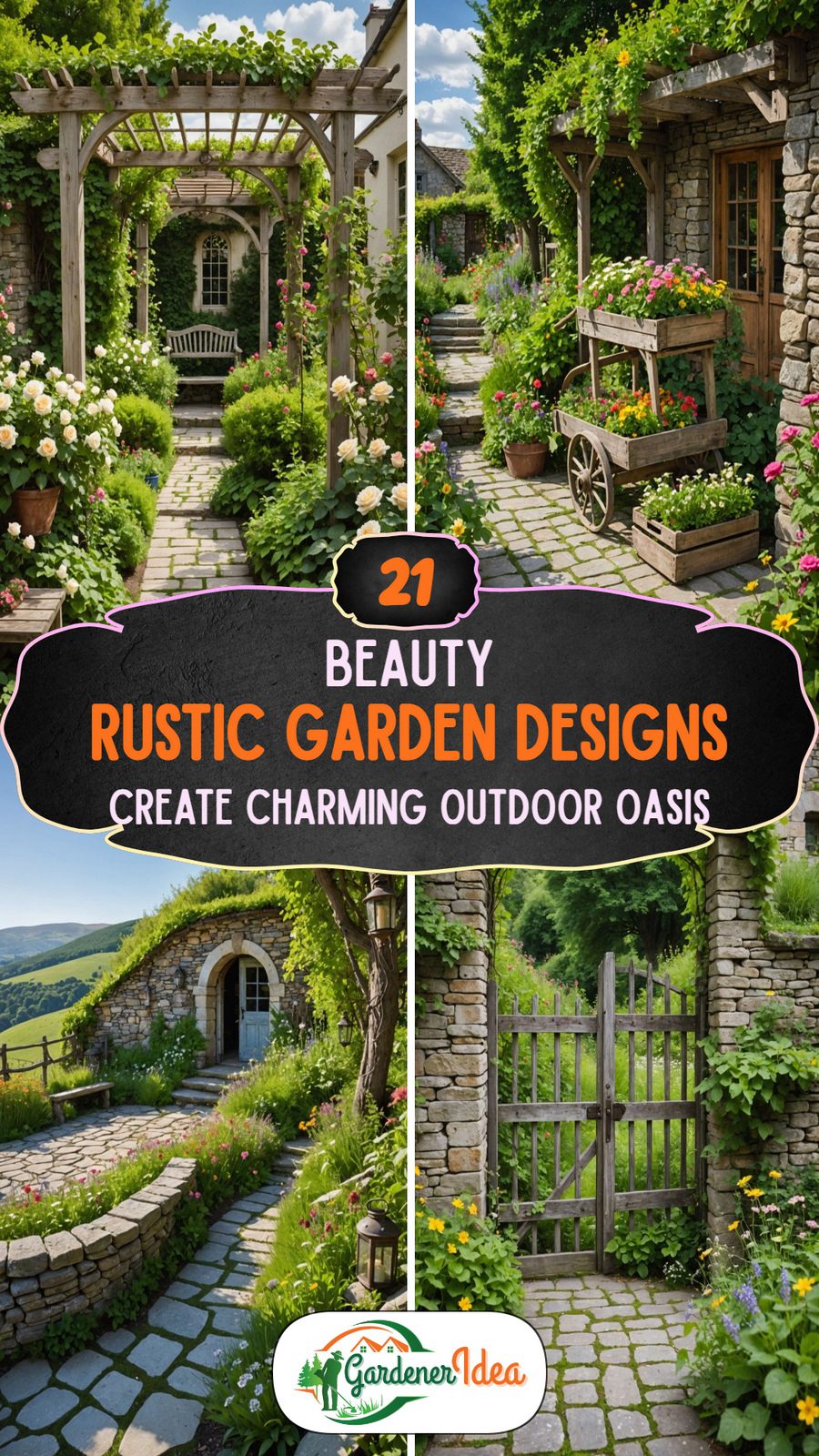 21 Rustic Garden Designs for a Cozy Backyard Retreat