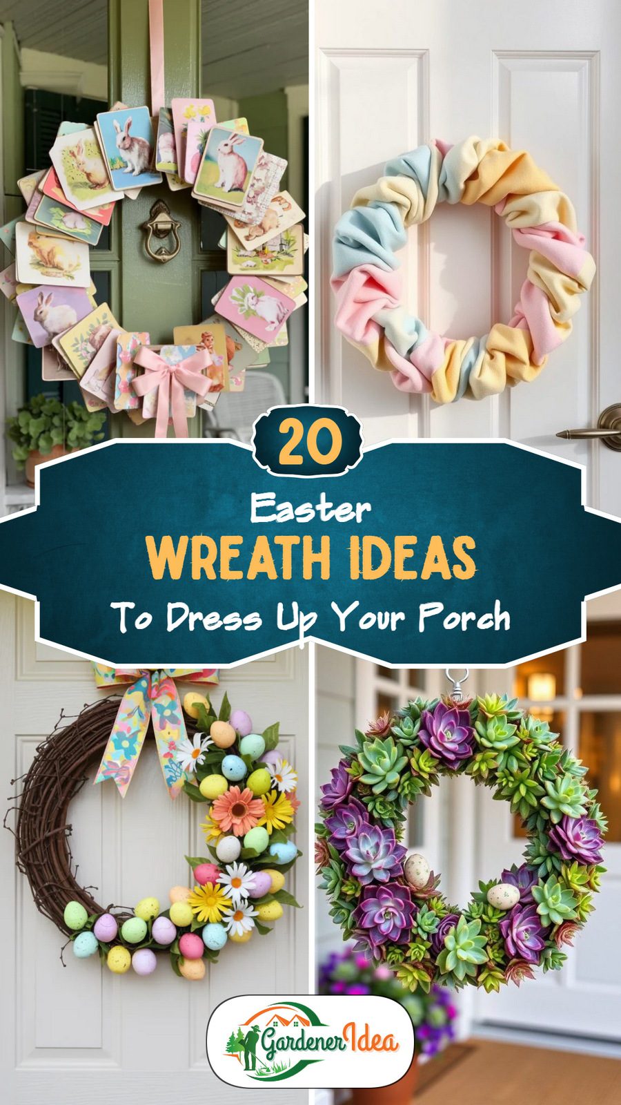 20 Easter Wreath Ideas for a Charming Spring Porch