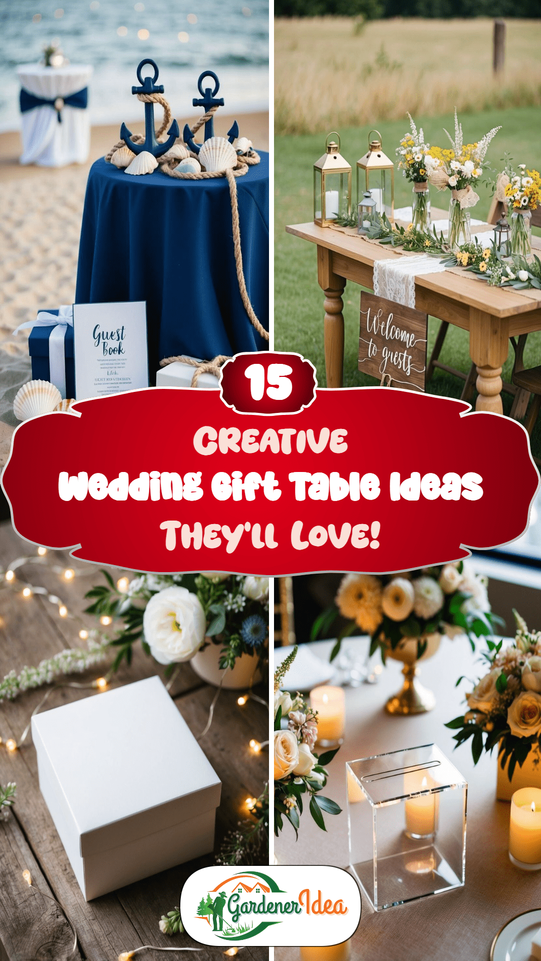 15 Creative Wedding Gift Table Ideas They’ll Love