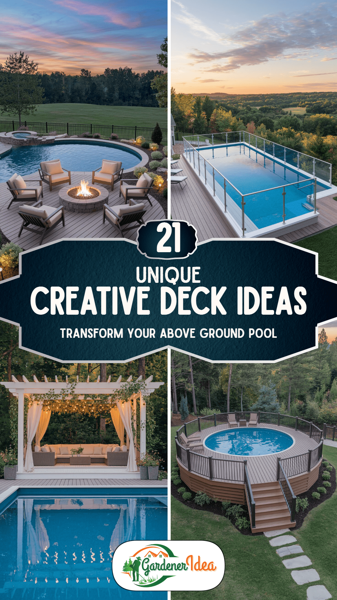 21 Creative Deck Ideas for Your Above Ground Pool