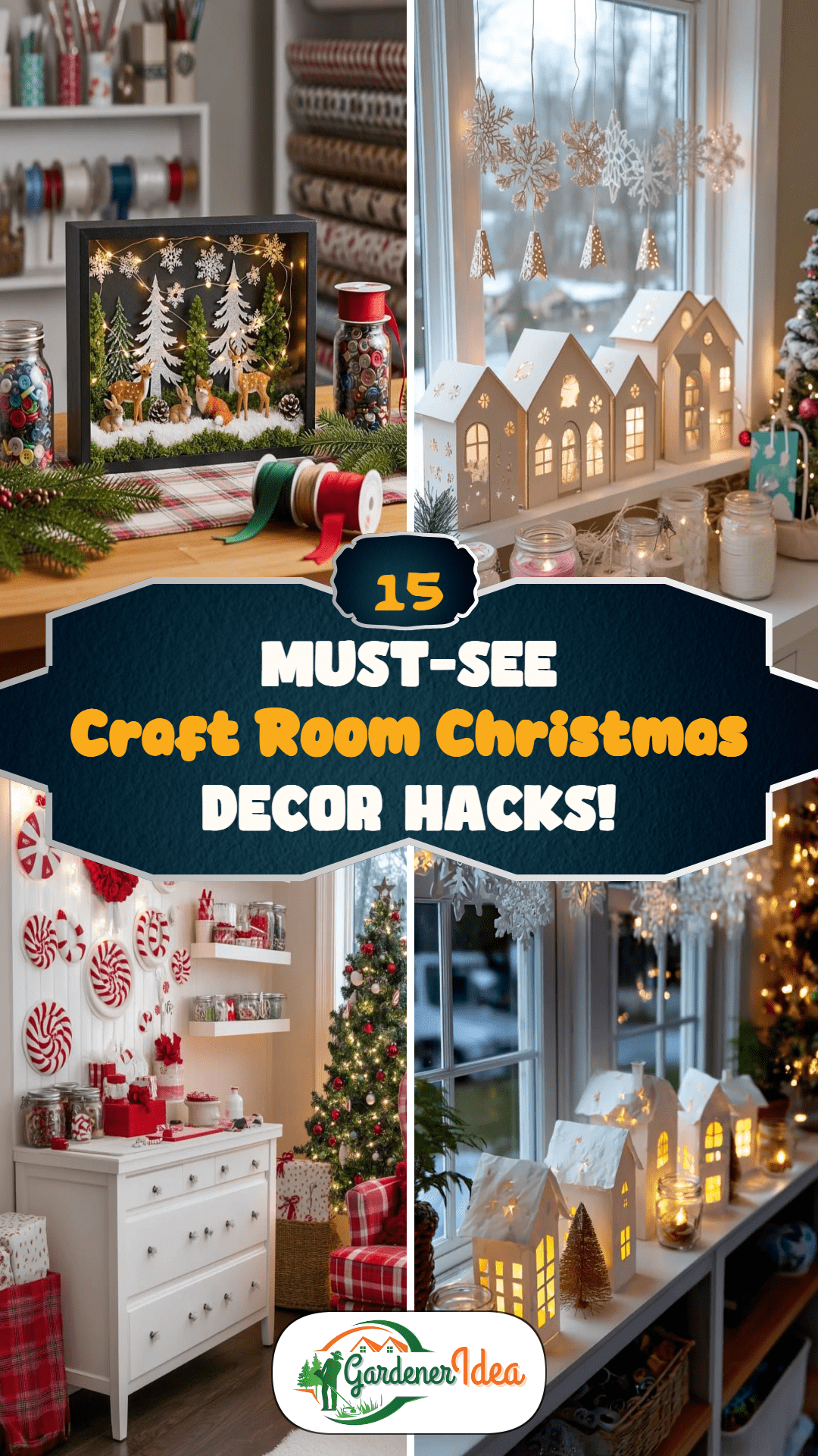 15 Craft Room Christmas Decor Hacks Worth Copying