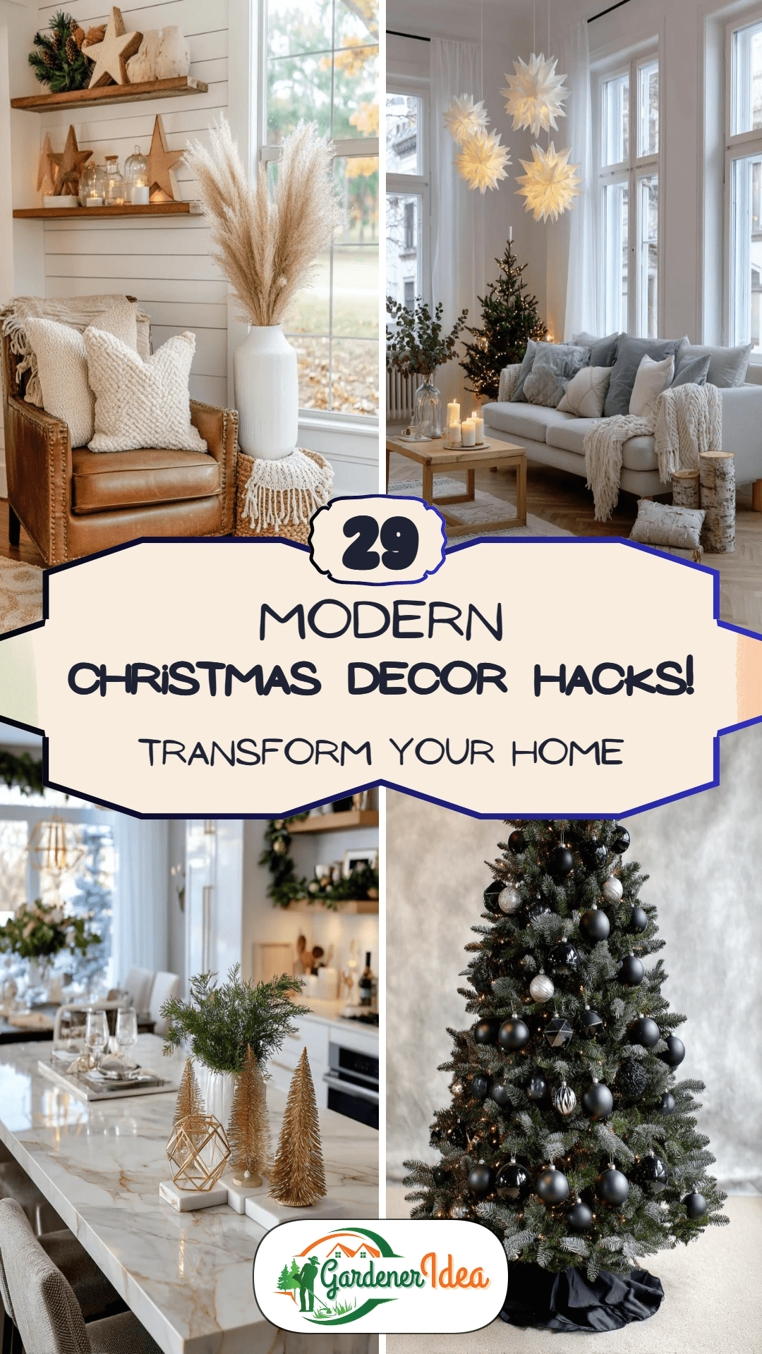 29 Modern Christmas Decor Ideas for Stylish Homes