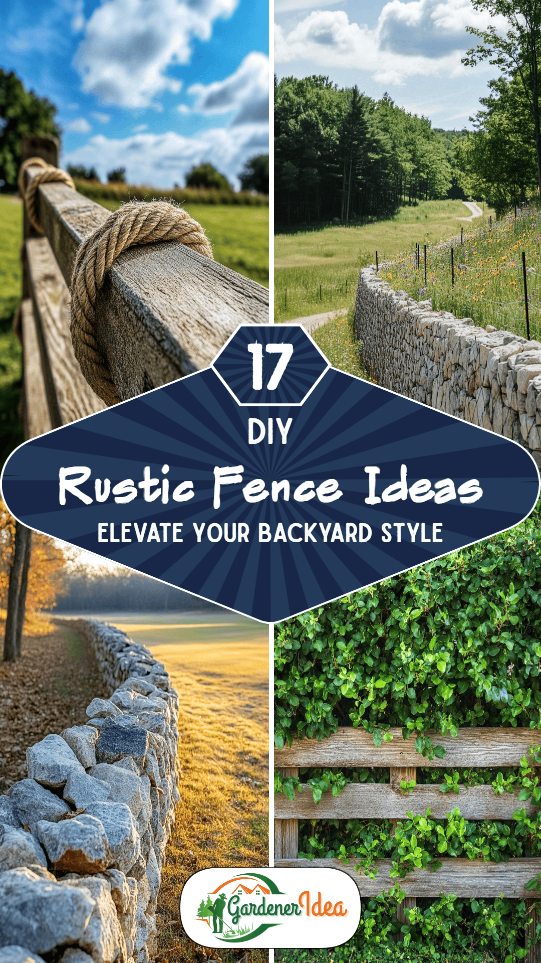 17 DIY Rustic Fence Ideas for Backyard Style That Wows