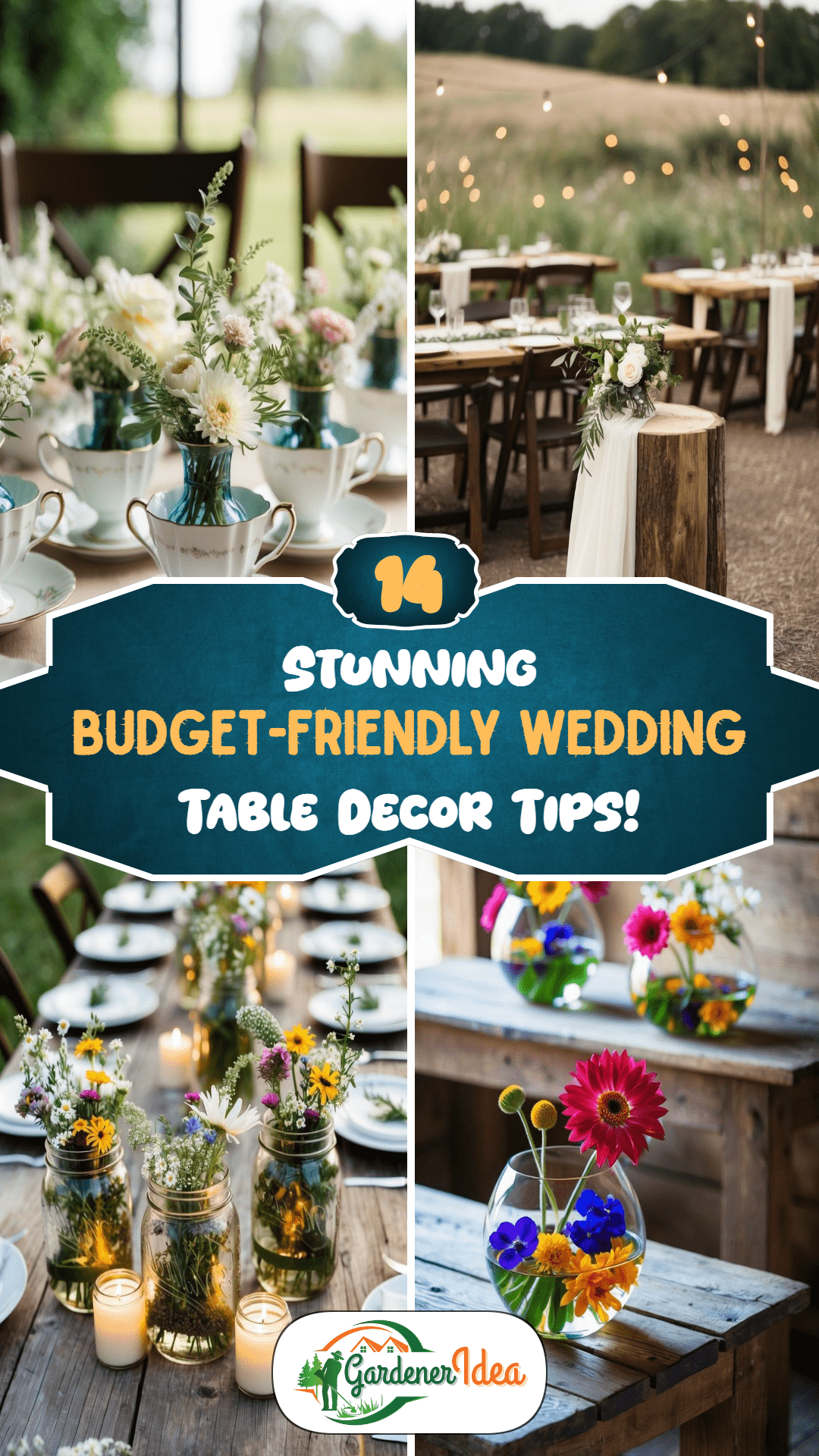 14 Budget-Friendly Wedding Table Decor Ideas That Wow