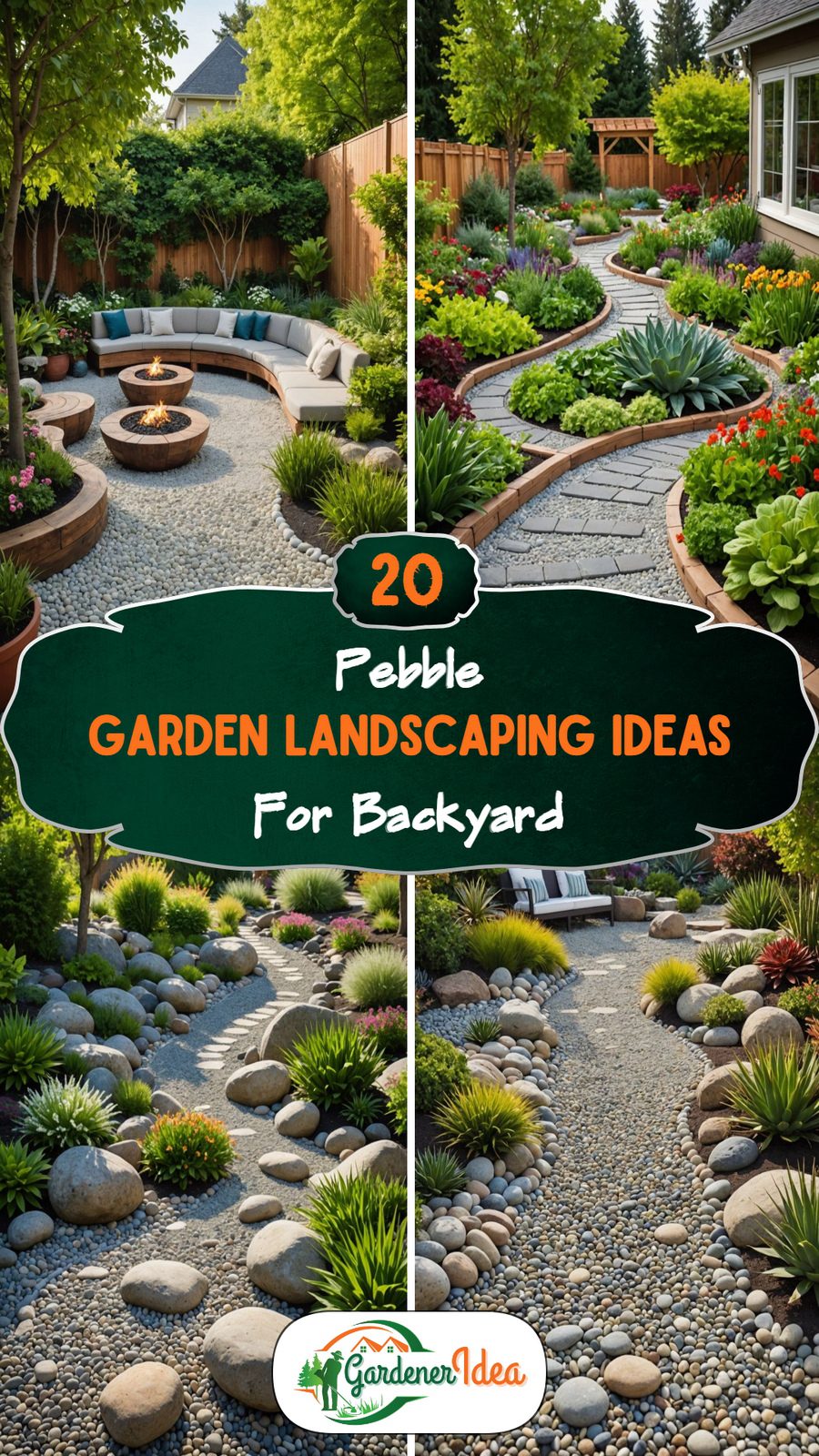 20 Pebble Garden Landscaping Ideas For Your Backyard