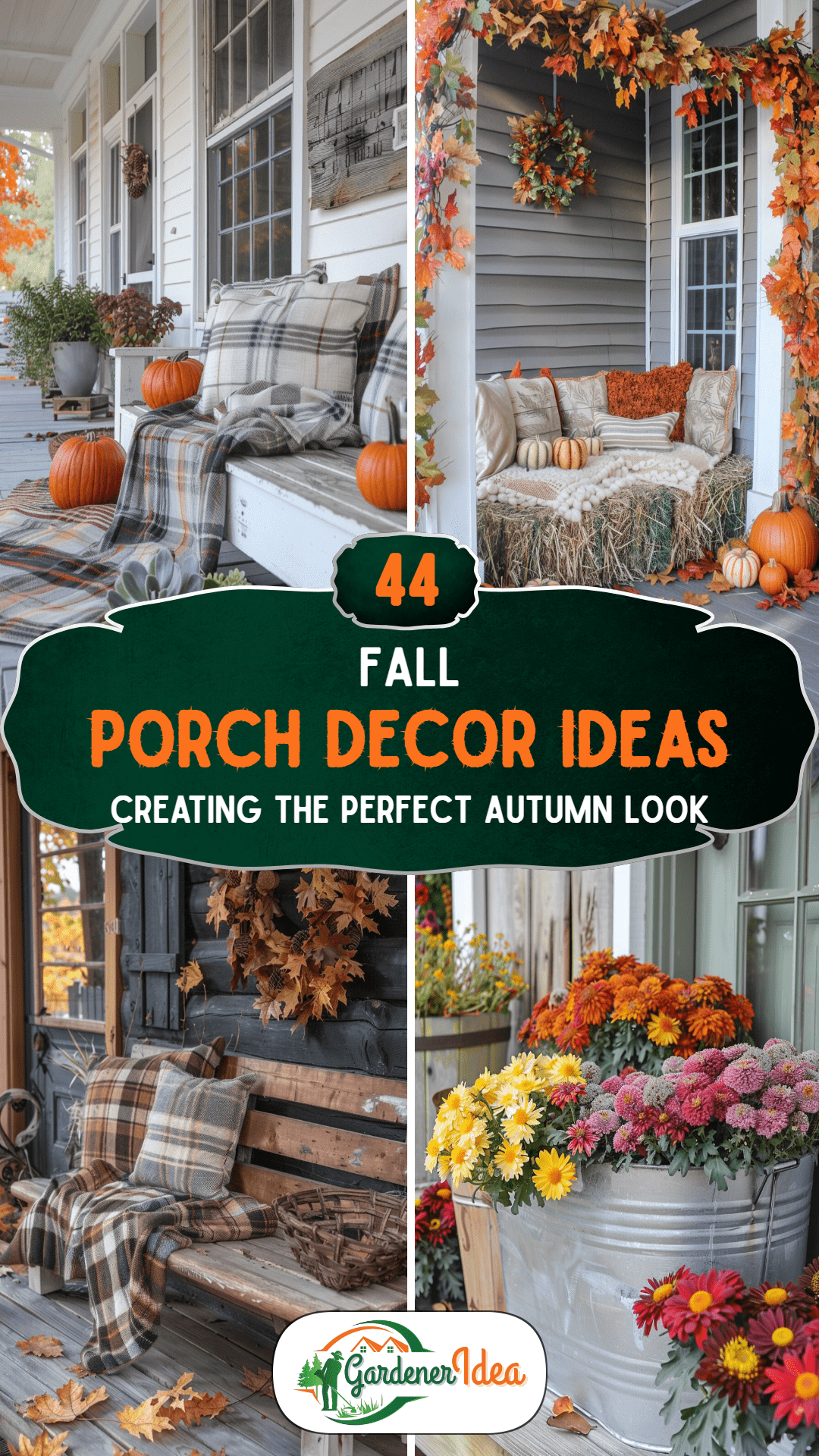 44+ Fall Porch Decor Ideas for a Cozy Autumn Look