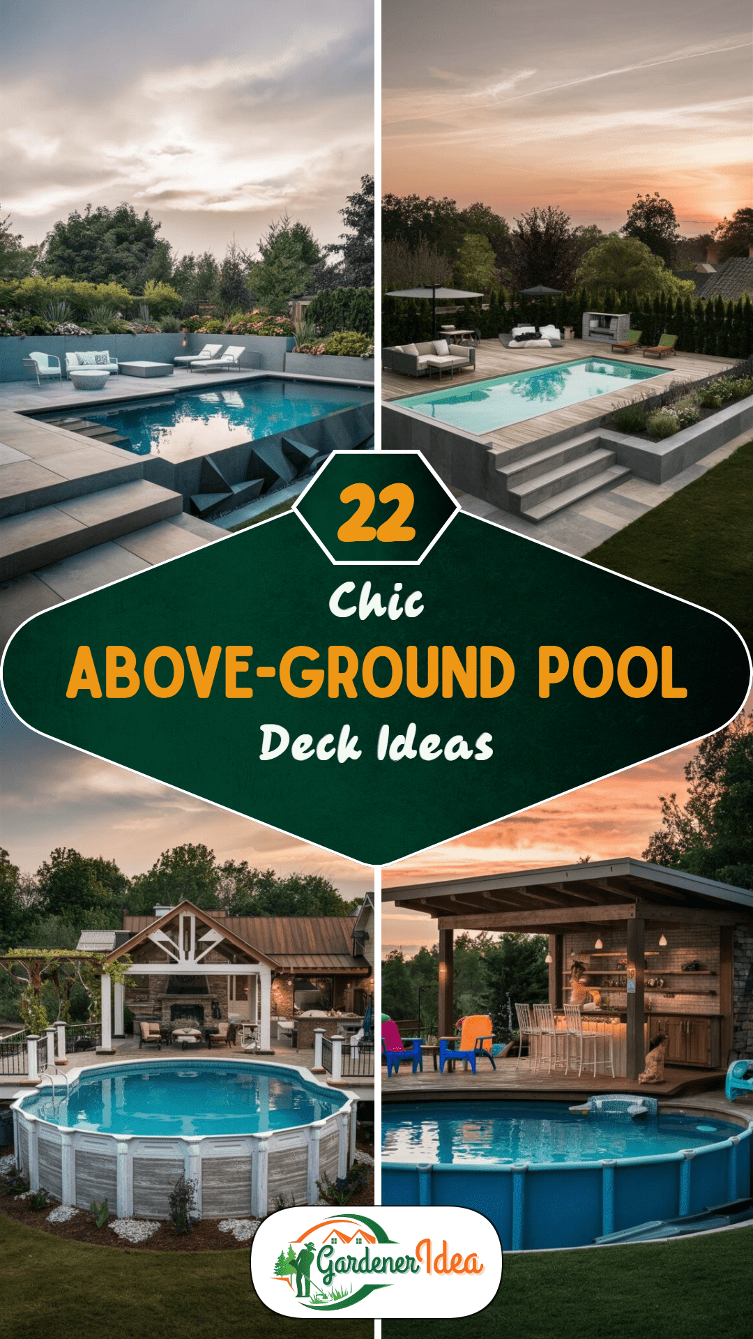22 Above-Ground Pool Deck Ideas for a Backyard Retreat