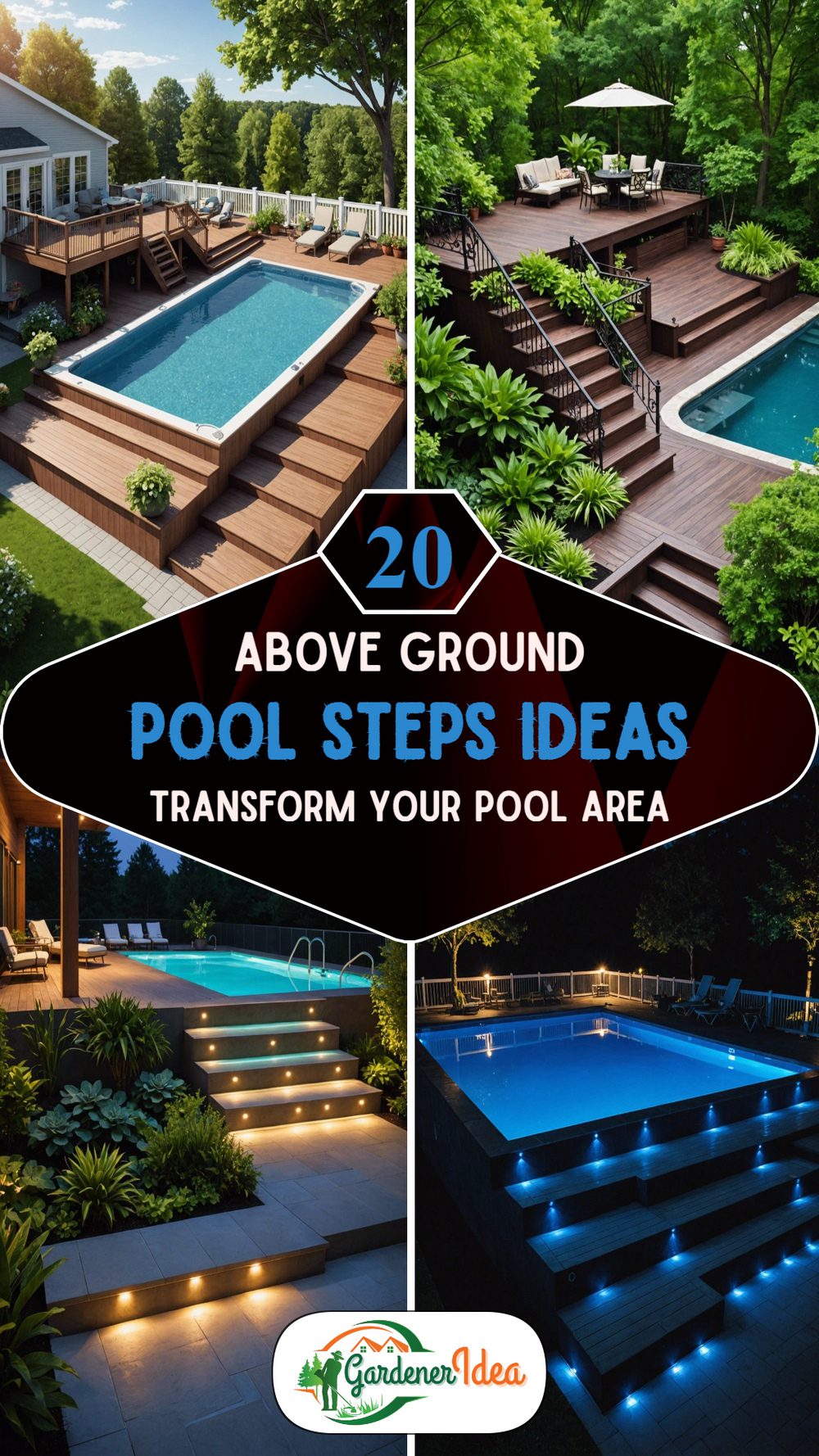 20 Above Ground Pool Steps Ideas Worth Copying