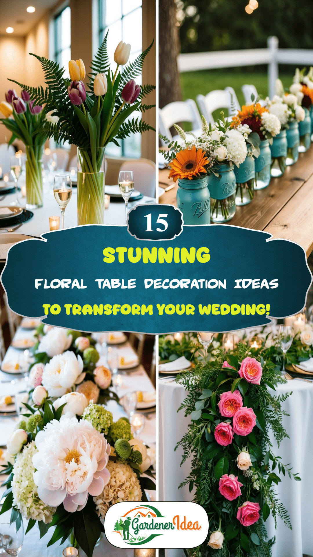 15 Floral Wedding Table Decoration Ideas Guests Will Love
