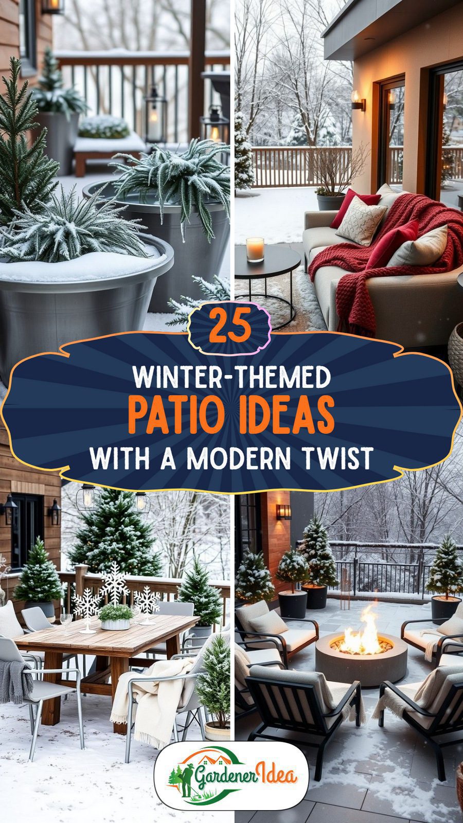 25 Winter-Themed Patio Ideas With a Modern Edge