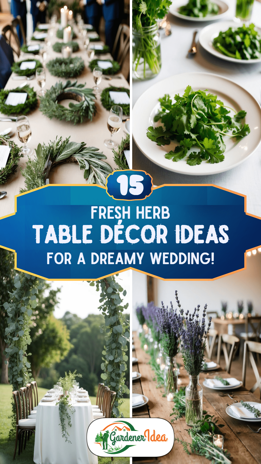15 Fresh Herb Table Décor Ideas for Your Dreamy Wedding