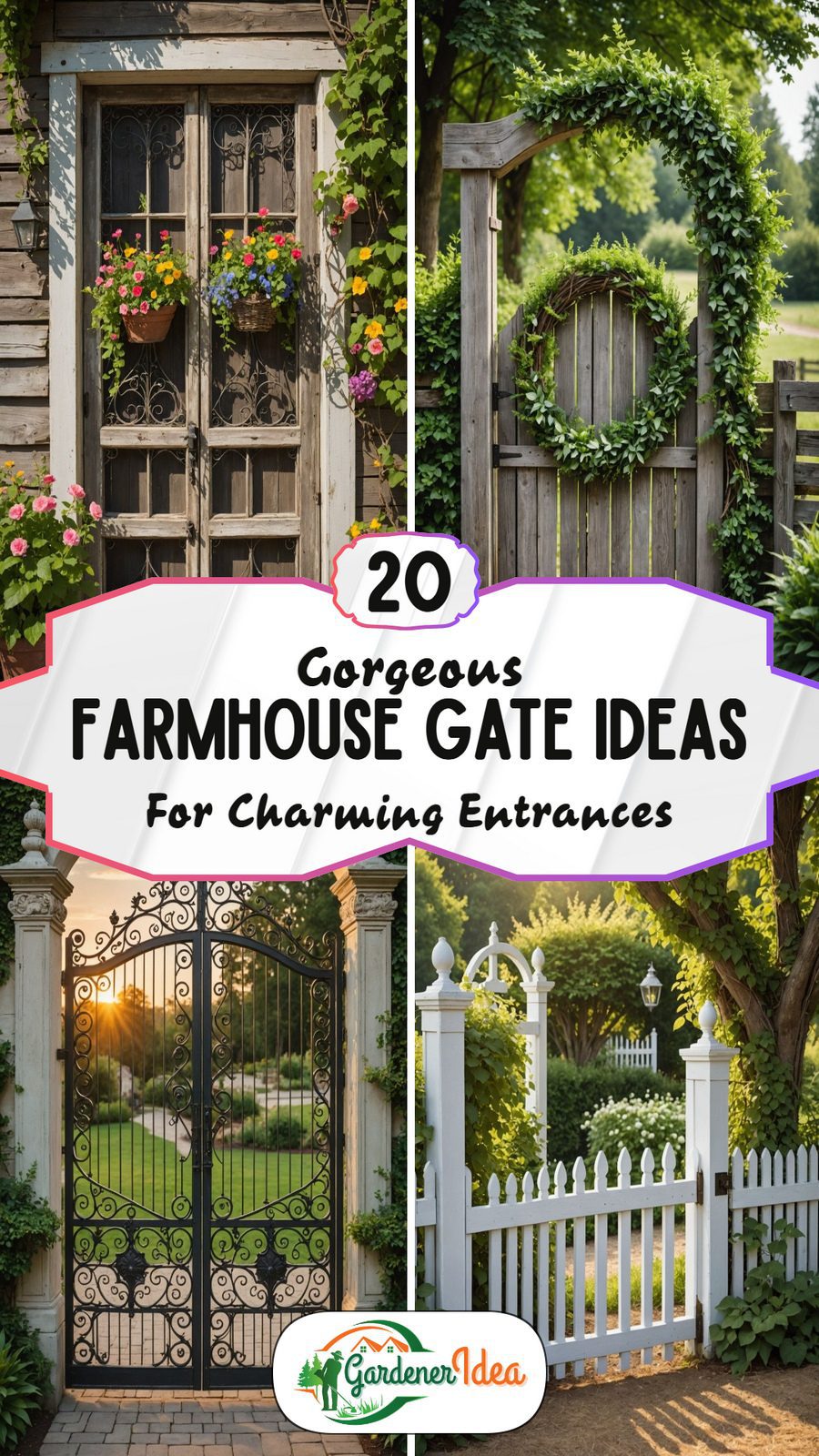 20 Farmhouse Gate Ideas for Charming Entryways