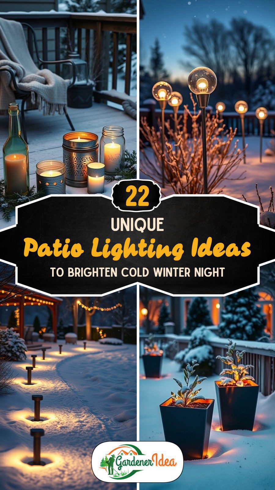 22 Patio Lighting Ideas for Winter Night Warmth