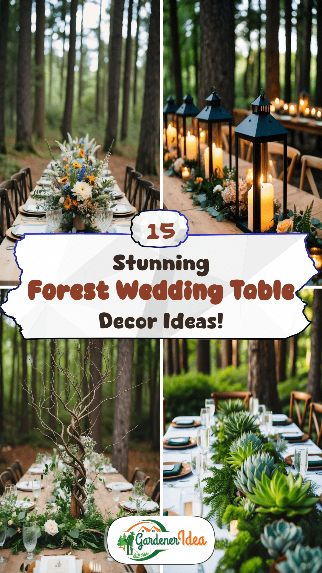 15 Forest Wedding Table Decor Ideas Guests Will Love