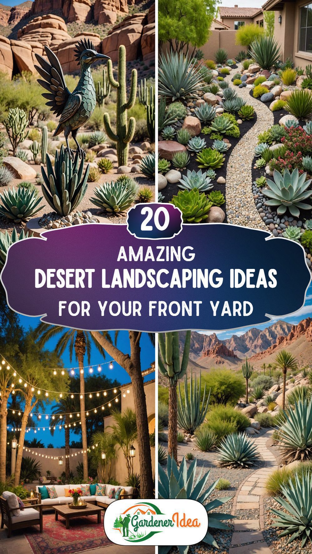 20 Desert Landscaping Ideas for a Low-Water Front Yard