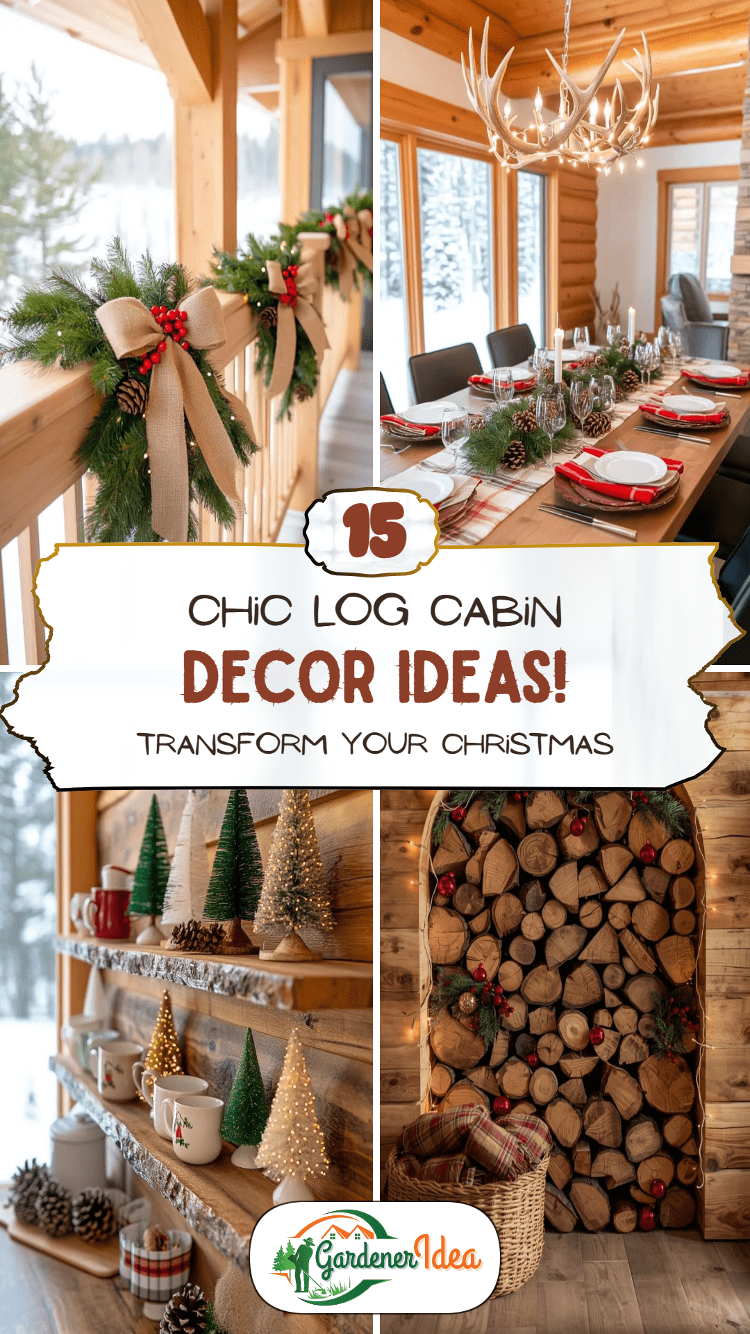 15 Christmas Log Cabin Decor Ideas for a Cozy Holiday