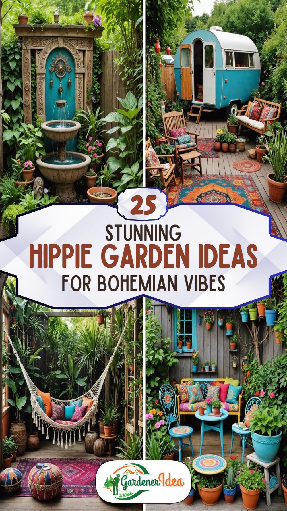 25 Hippie Garden Ideas For Boho-Style Backyards