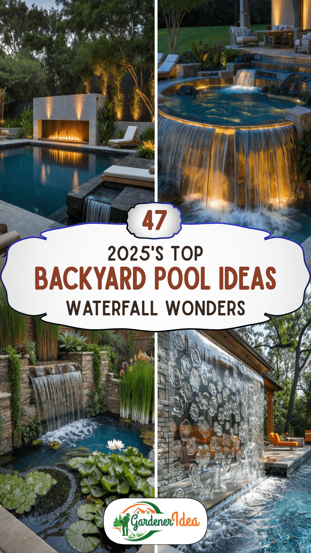 47 Backyard Pool Ideas Waterfall Wonders for Small Yards