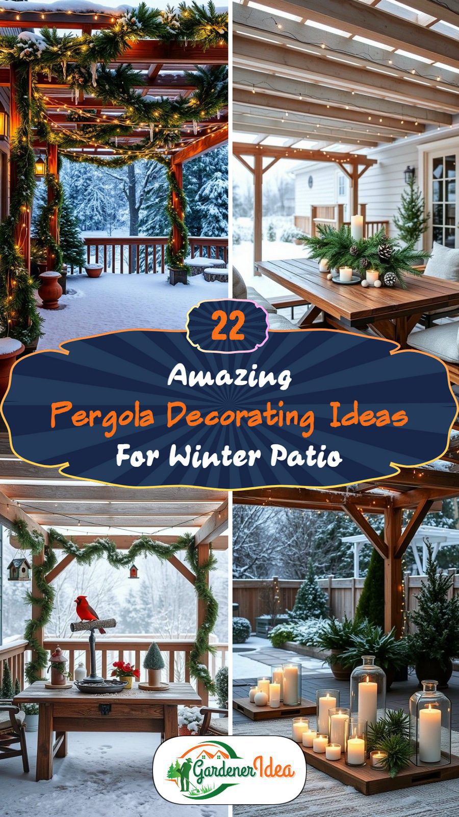22 Pergola Decorating Ideas for Winter Patio Coziness