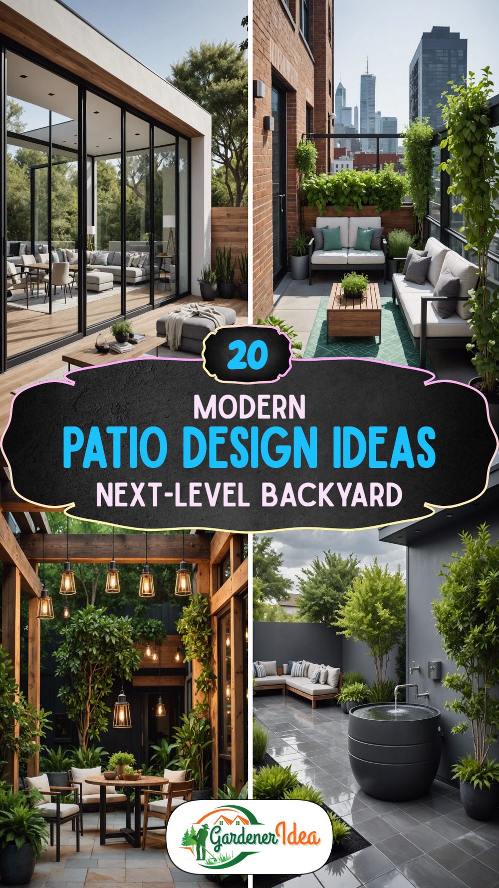 20 Modern Patio Design Ideas for Your 2025 Backyard