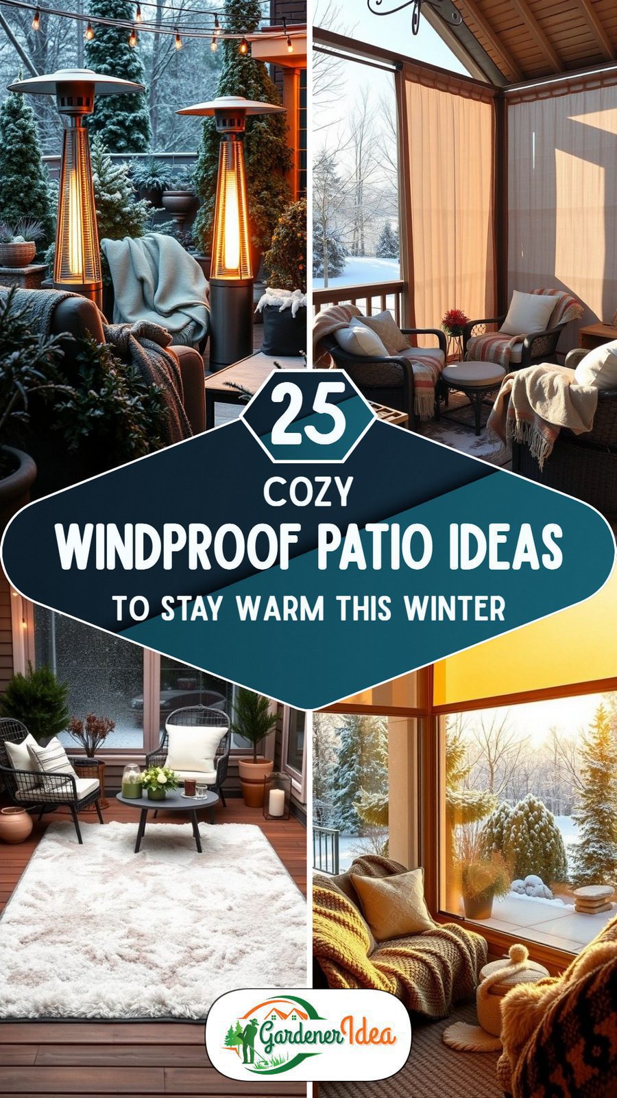 25 Windproof Patio Ideas For a Cozy Warm Winter