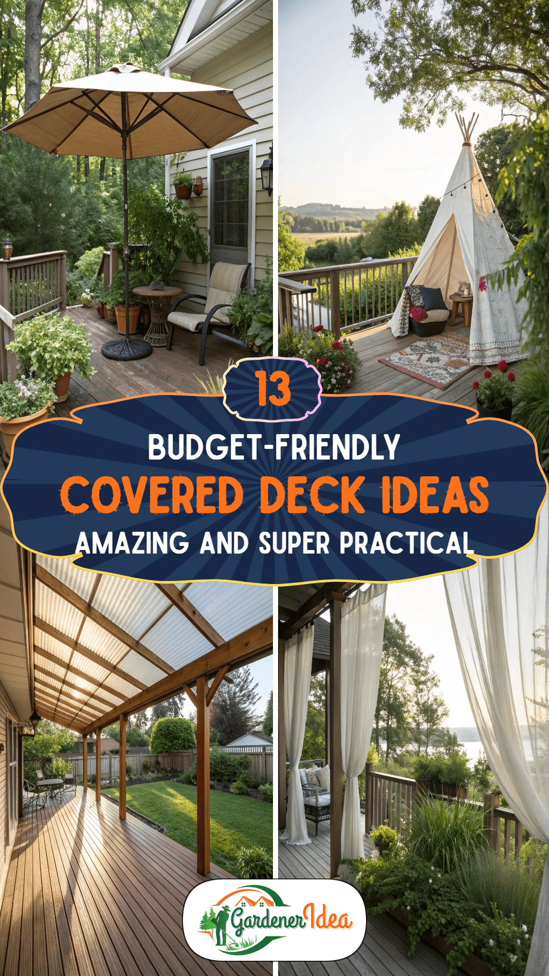 13 Budget-Friendly Covered Deck Ideas Worth Copying