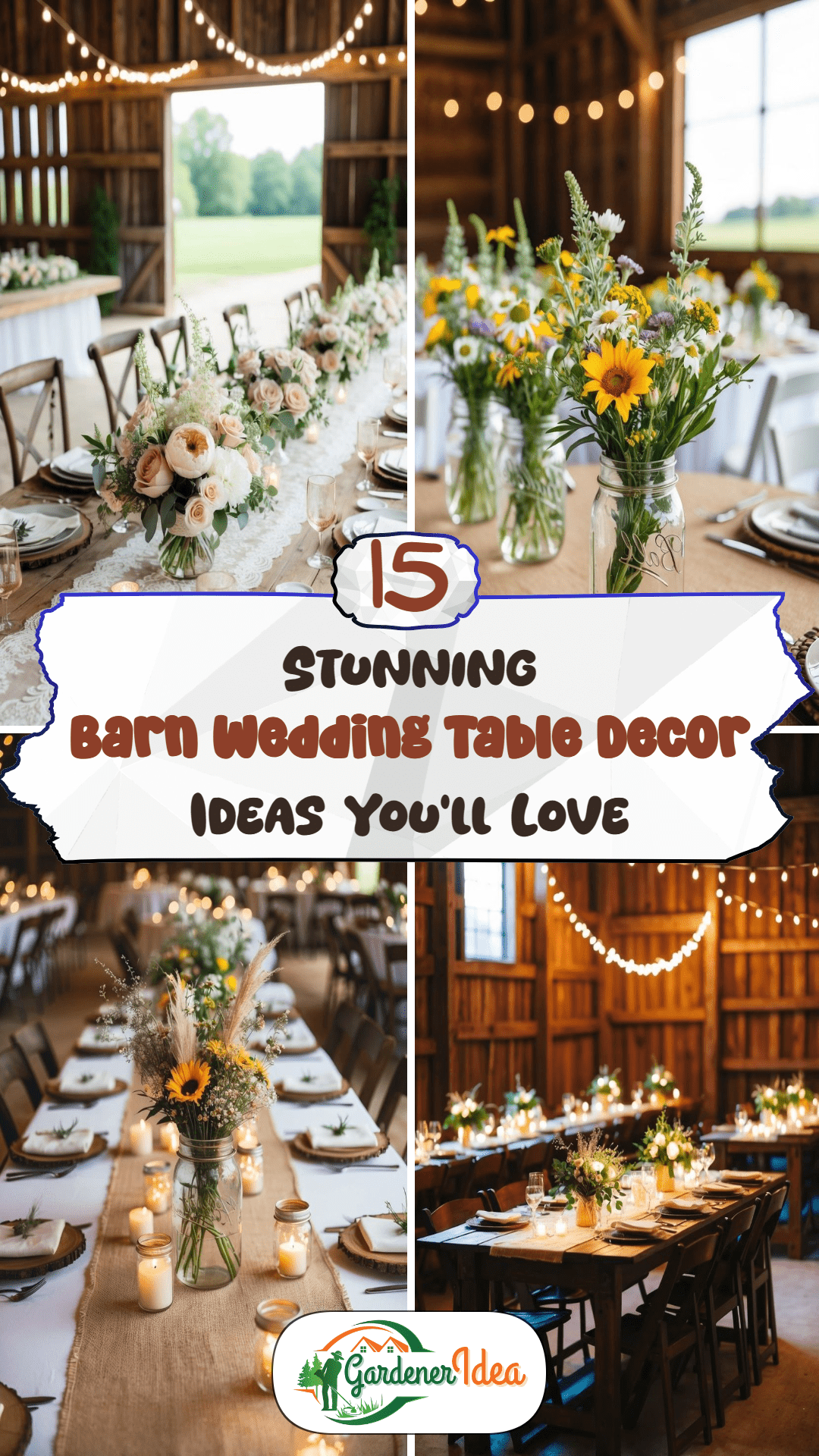 15 Barn Wedding Table Decor Ideas Worth Copying